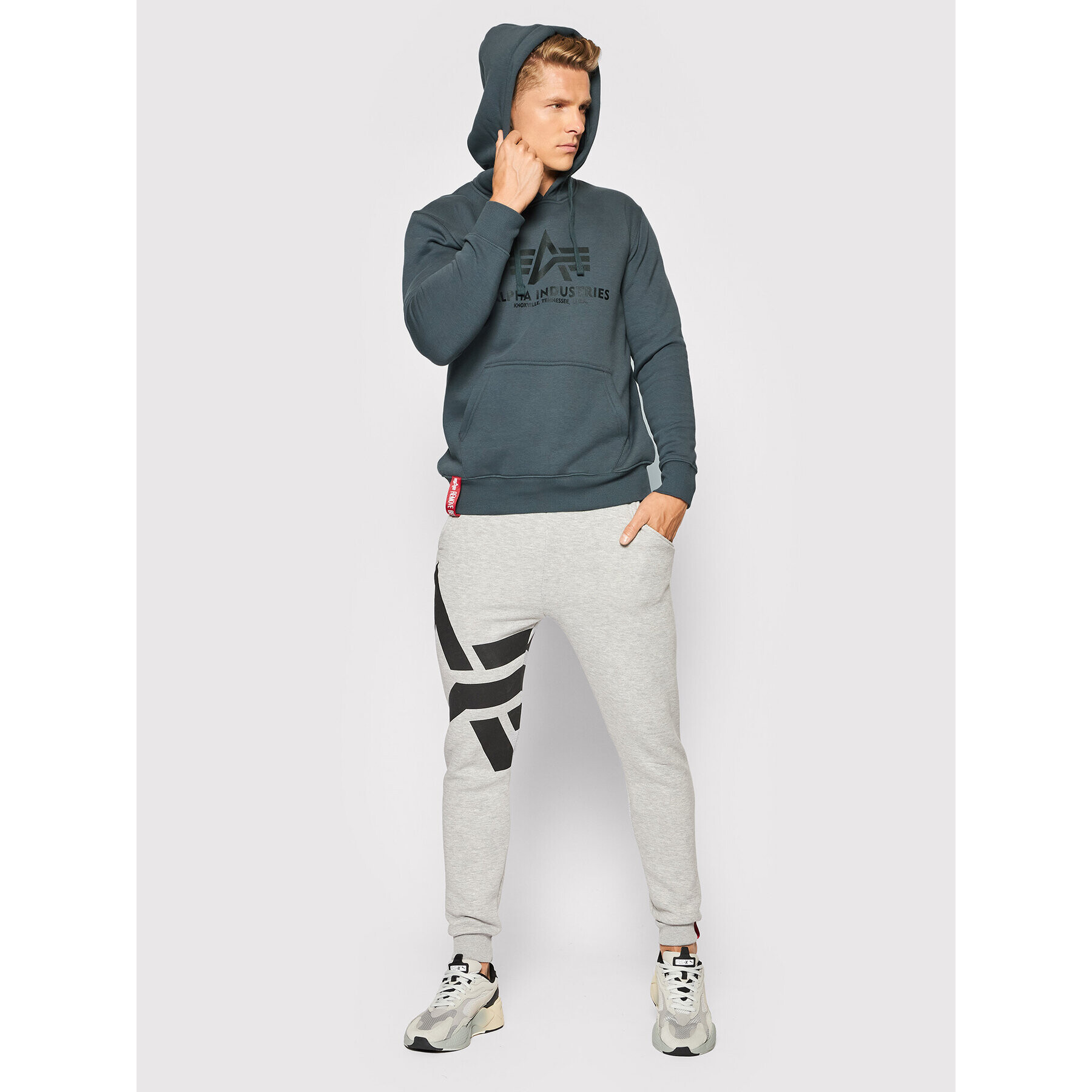 Alpha Industries Mikina Basic 178312 Sivá Regular Fit - Pepit.sk