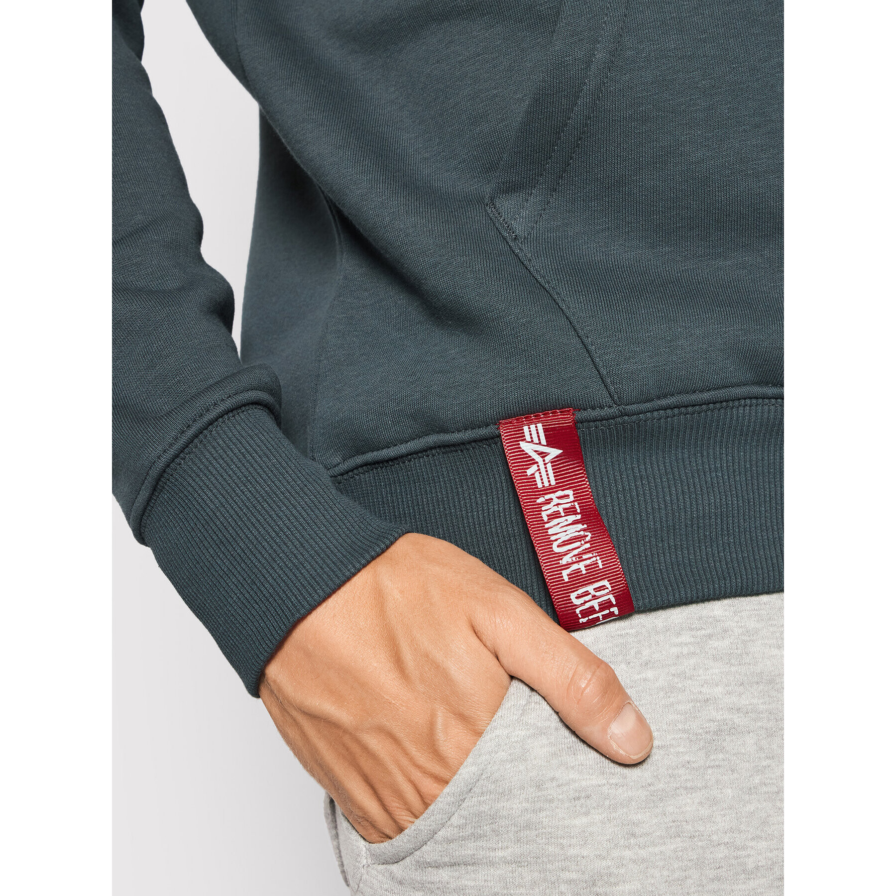 Alpha Industries Mikina Basic 178312 Sivá Regular Fit - Pepit.sk