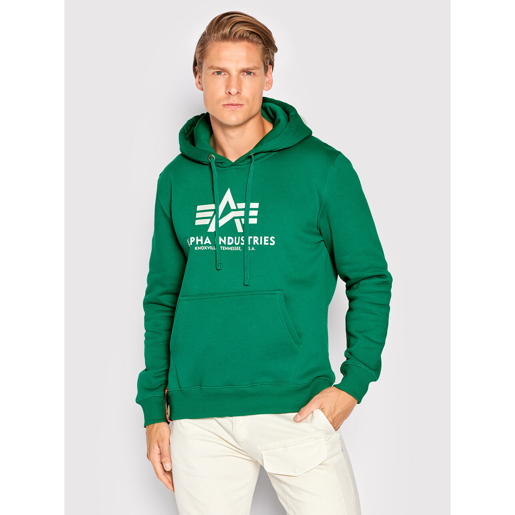 Alpha Industries Mikina Basic 178312 Zelená Regular Fit - Pepit.sk