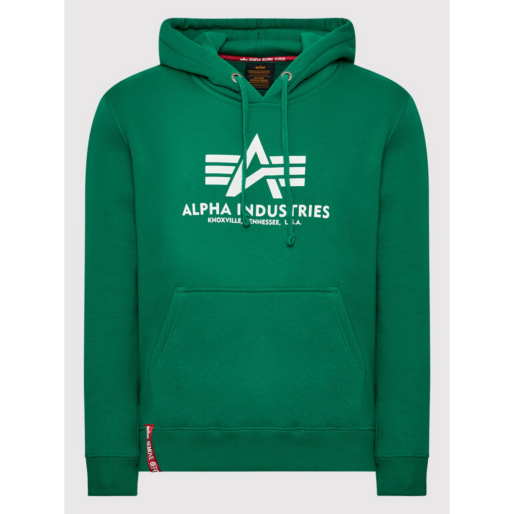 Alpha Industries Mikina Basic 178312 Zelená Regular Fit - Pepit.sk