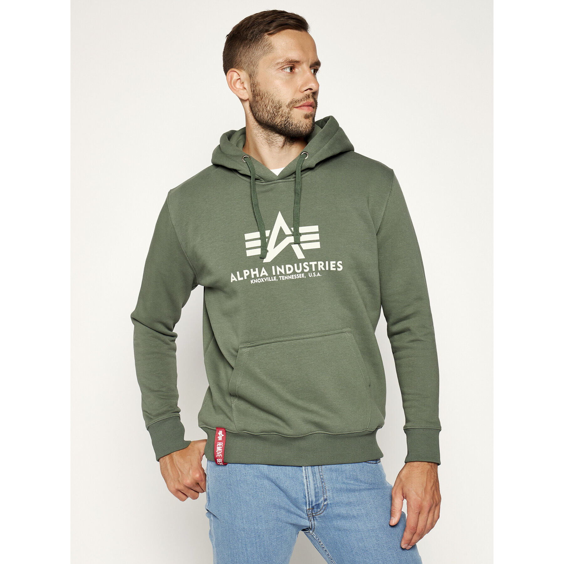 Alpha Industries Mikina Basic 178312 Zelená Regular Fit - Pepit.sk