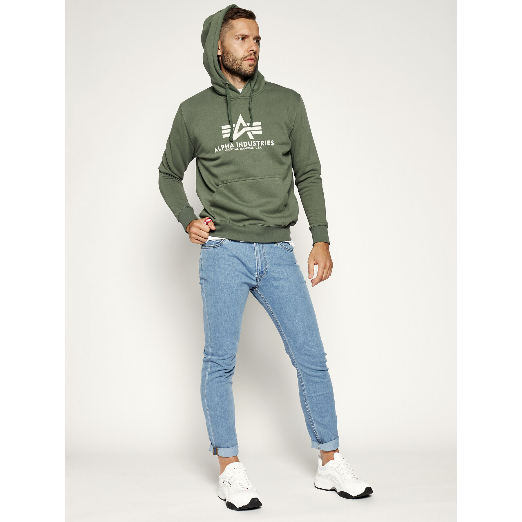 Alpha Industries Mikina Basic 178312 Zelená Regular Fit - Pepit.sk