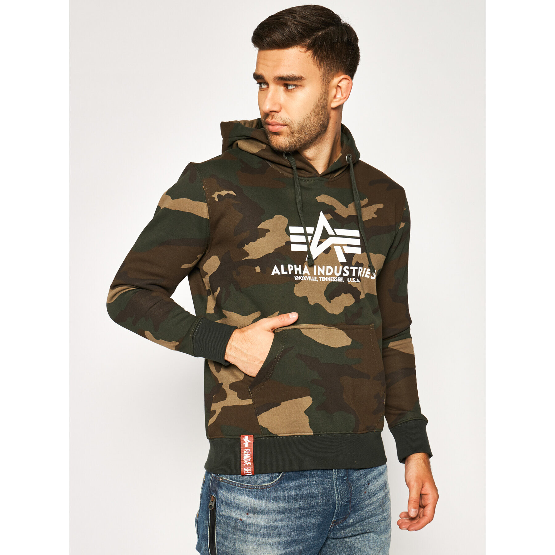 Alpha Industries Mikina Basic 178312C Zelená Regular Fit - Pepit.sk