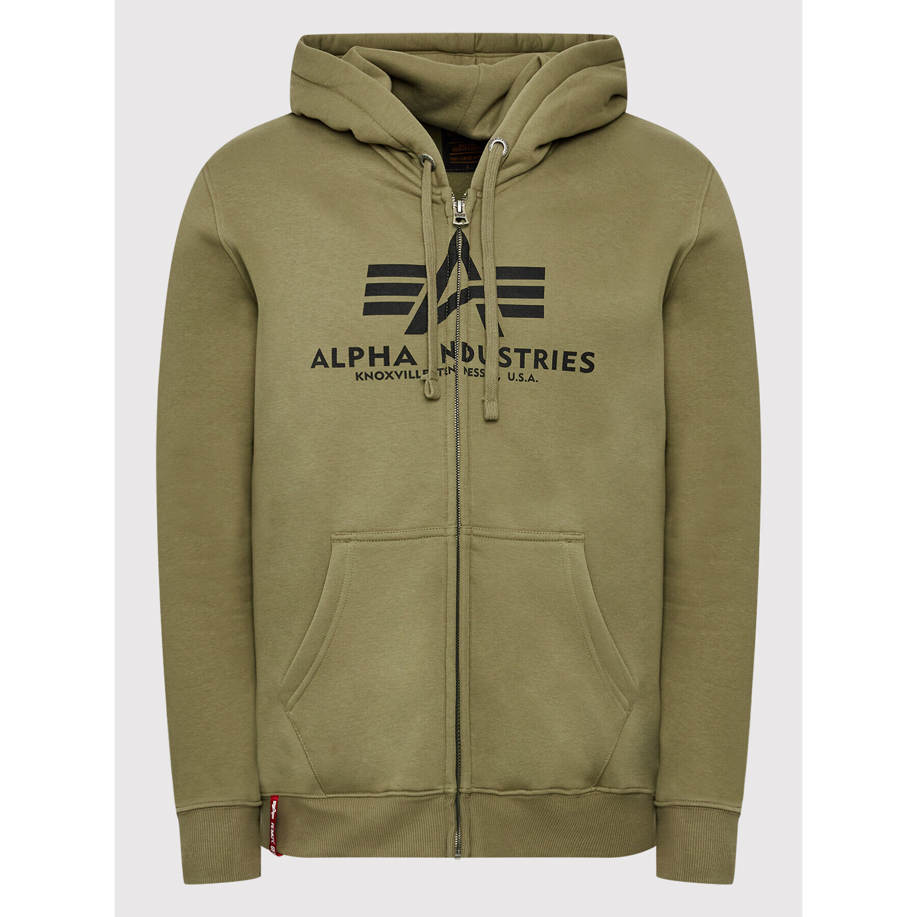 Alpha Industries Mikina Basic 178325 Zelená Regular Fit - Pepit.sk