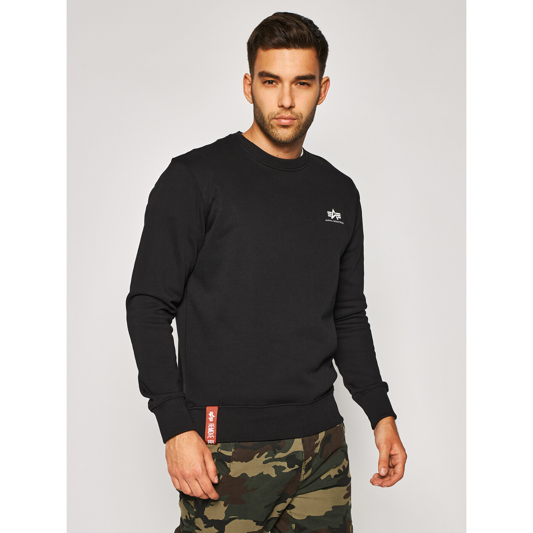 Alpha Industries Mikina Basic 188307 Čierna Regular Fit - Pepit.sk