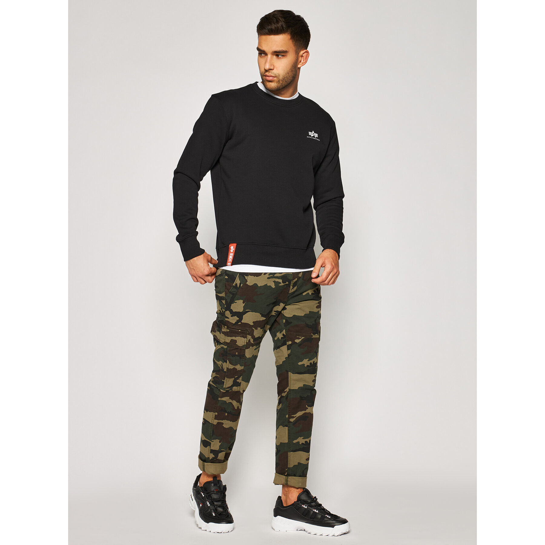 Alpha Industries Mikina Basic 188307 Čierna Regular Fit - Pepit.sk