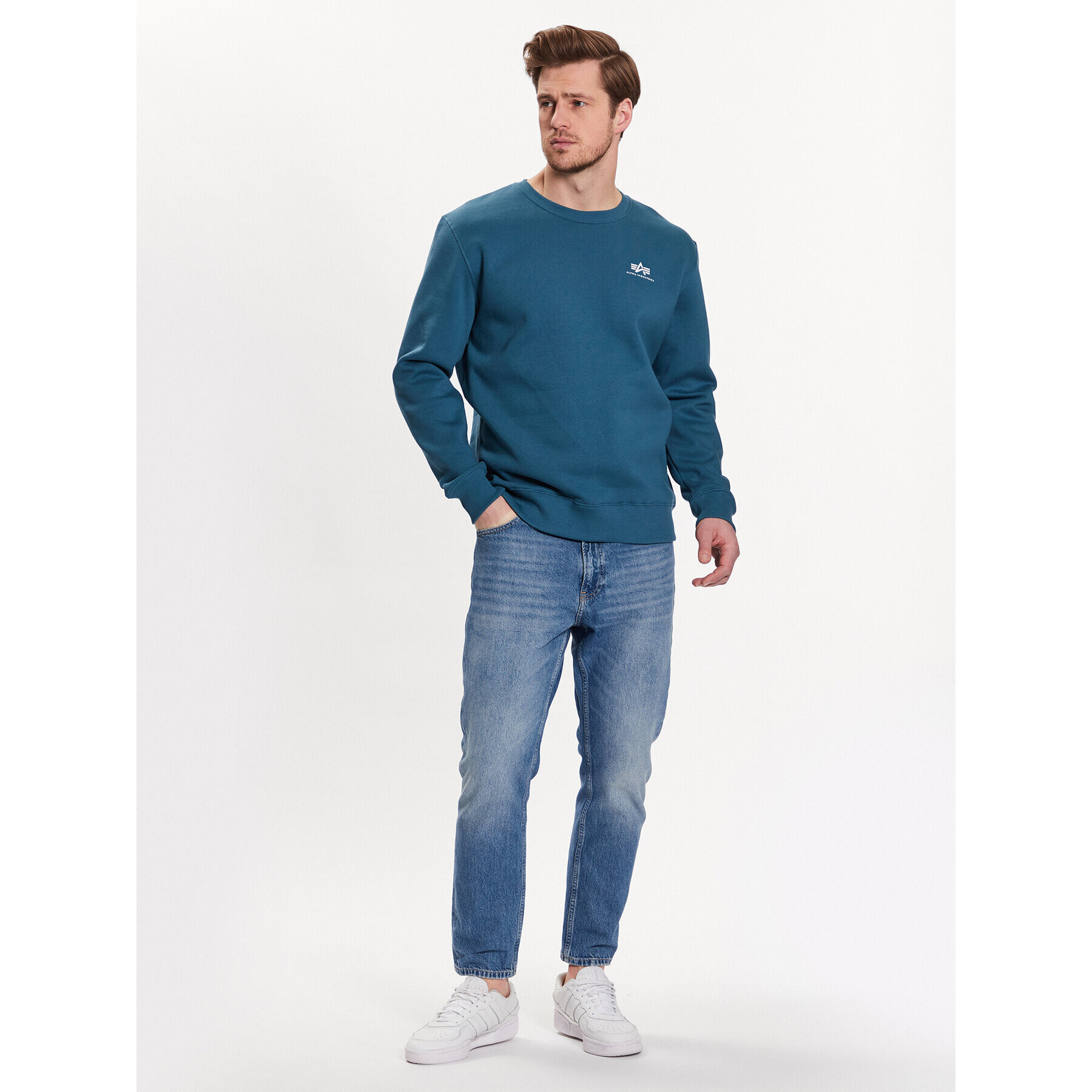 Alpha Industries Mikina Basic 188307 Tmavomodrá Regular Fit - Pepit.sk