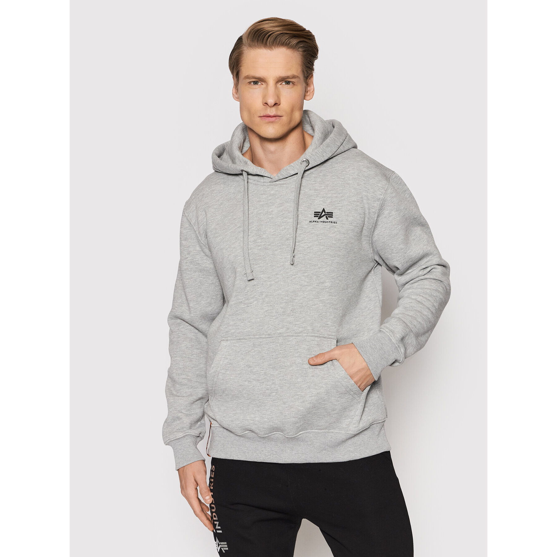 Alpha Industries Mikina Basic 196318 Sivá Regular Fit - Pepit.sk