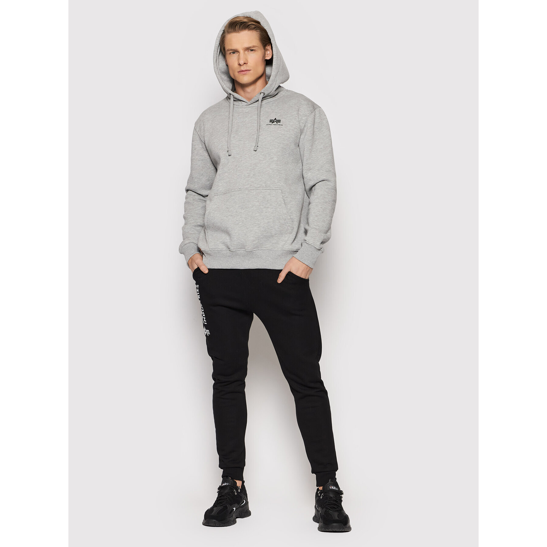 Alpha Industries Mikina Basic 196318 Sivá Regular Fit - Pepit.sk