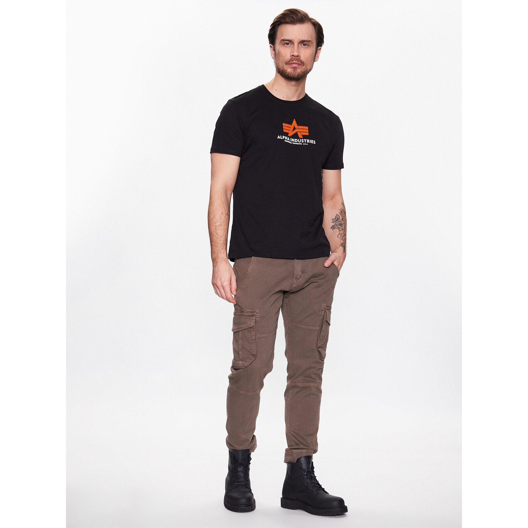 Alpha Industries Tričko Basic 100501RB Čierna Regular Fit - Pepit.sk