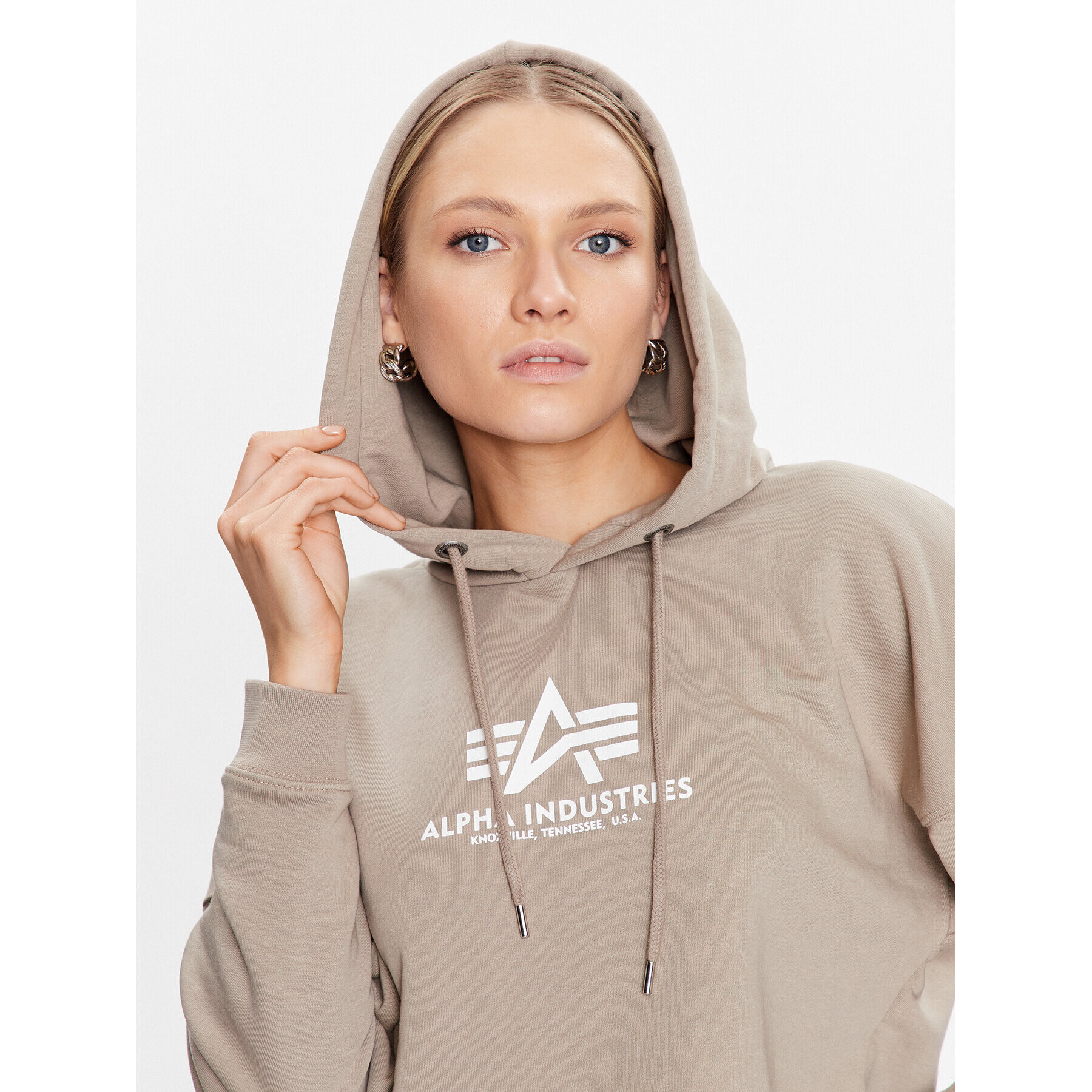 Alpha Industries Mikina Basic 116057 Béžová Regular Fit - Pepit.sk