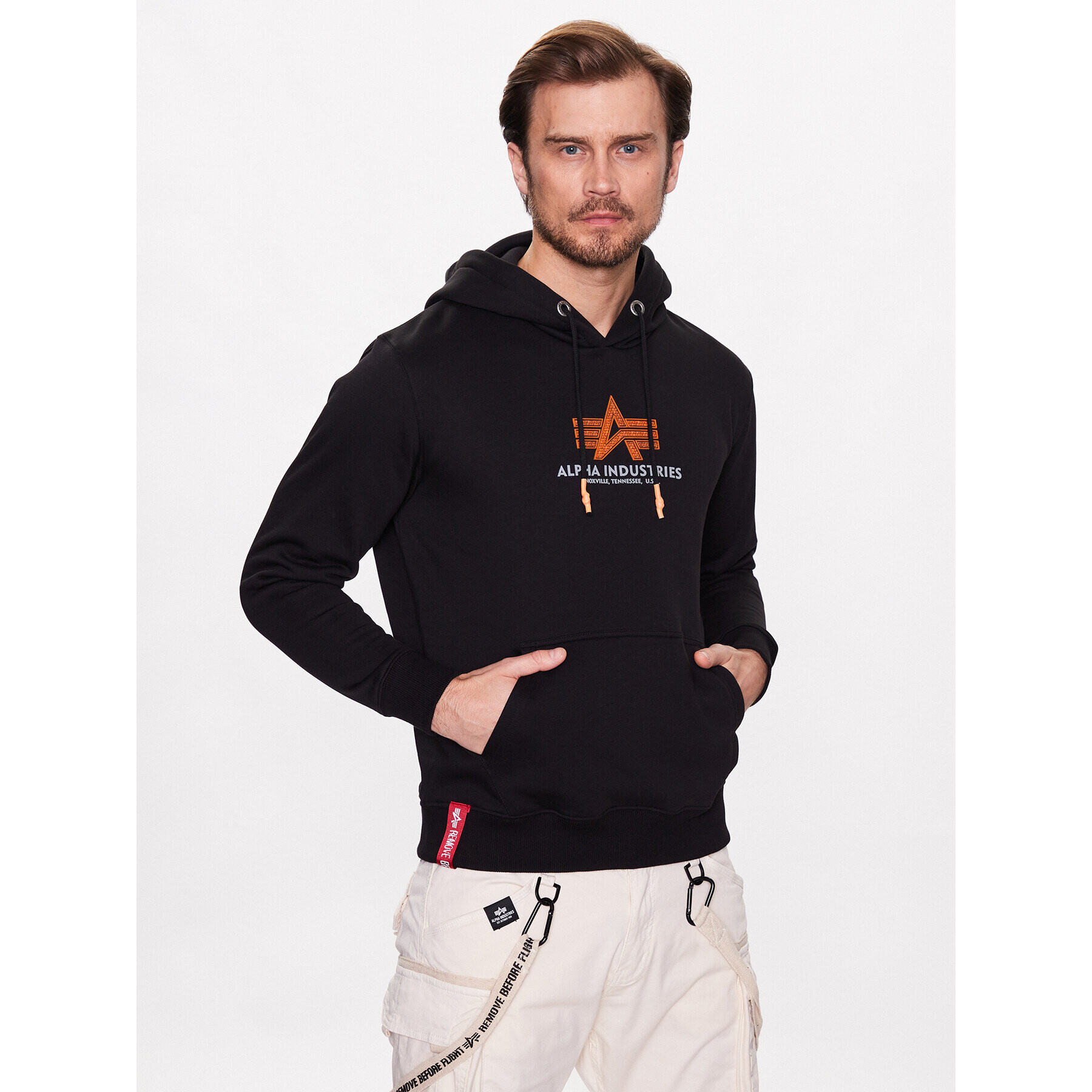 Alpha Industries Mikina Basic 178312RB Čierna Regular Fit - Pepit.sk