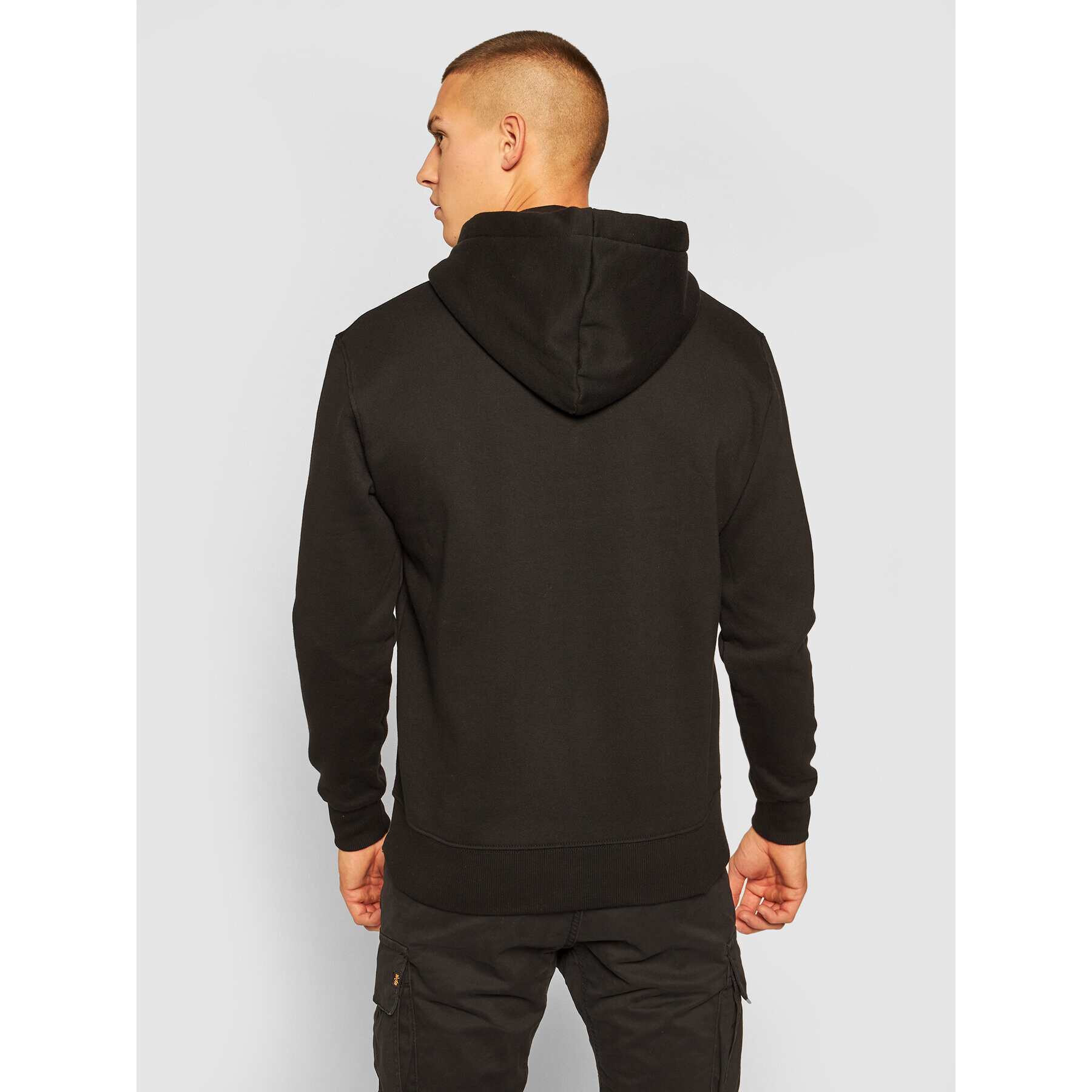 Alpha Industries Mikina Basic Hoody Small Logo 196318 Čierna Regular Fit - Pepit.sk