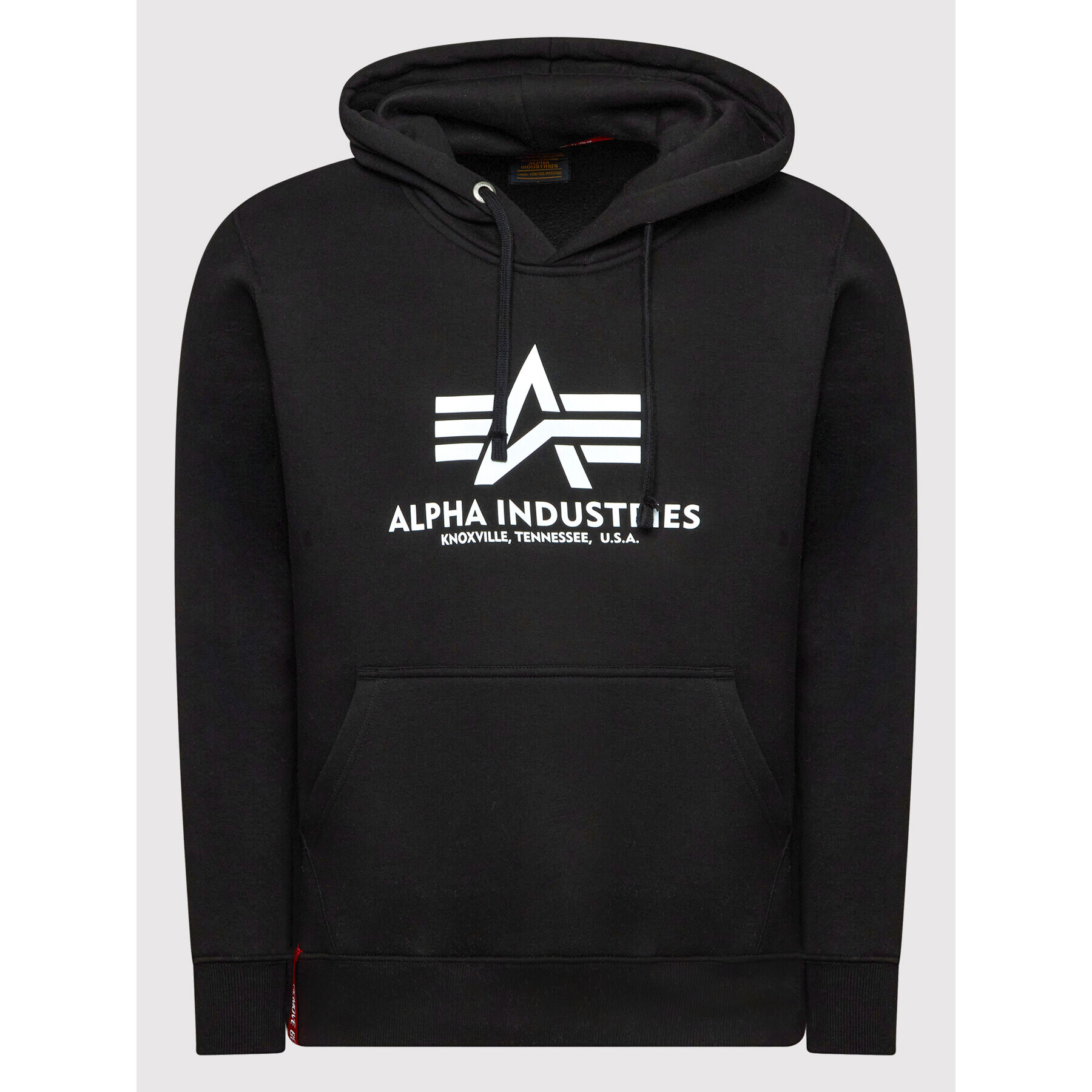 Alpha Industries Mikina Basic Reflective Print 178312RP Čierna Regular Fit - Pepit.sk