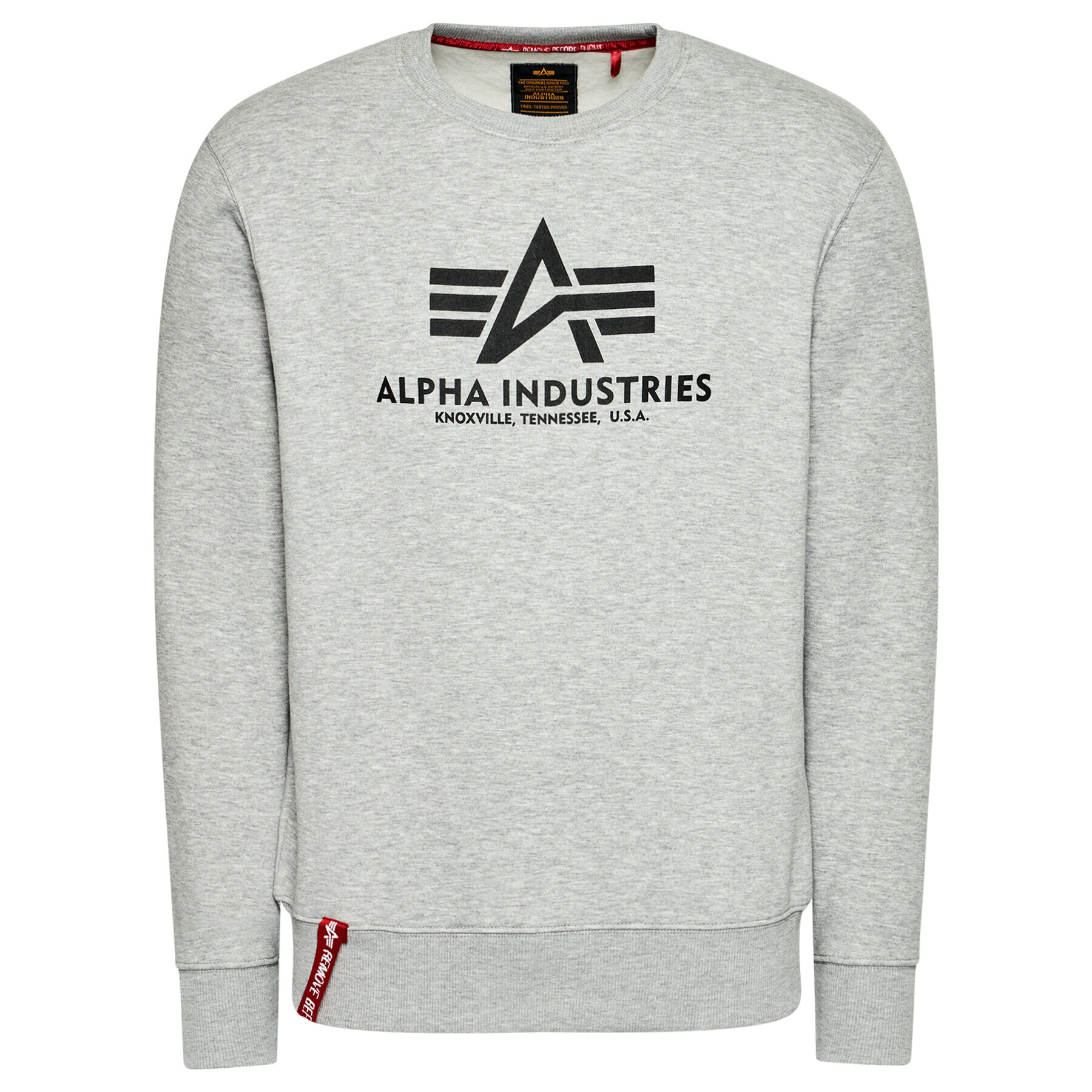 Alpha Industries Mikina Basic Sweater 178302 Sivá Regular Fit - Pepit.sk