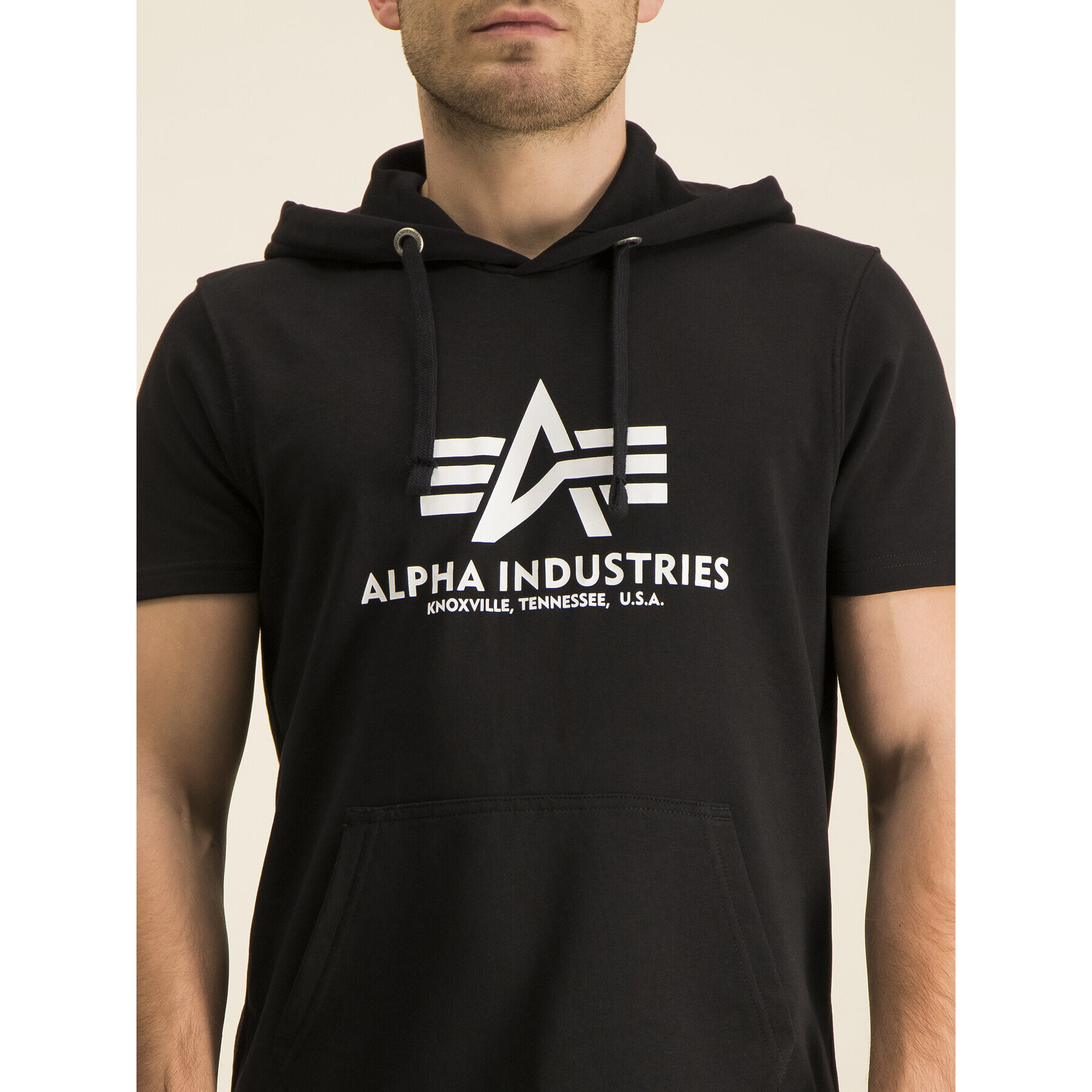 Alpha Industries Mikina Basic T Hooded 126507 Čierna Regular Fit - Pepit.sk