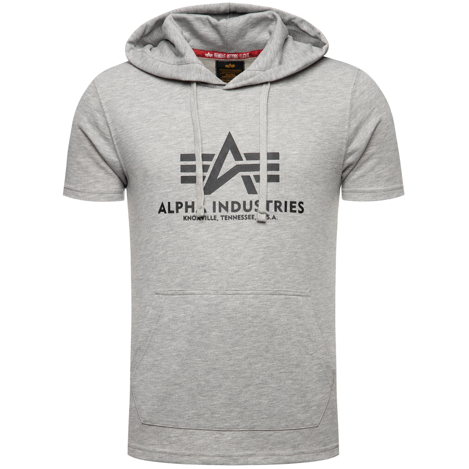 Alpha Industries Mikina Basic T Hooded 126507 Sivá Regular Fit - Pepit.sk