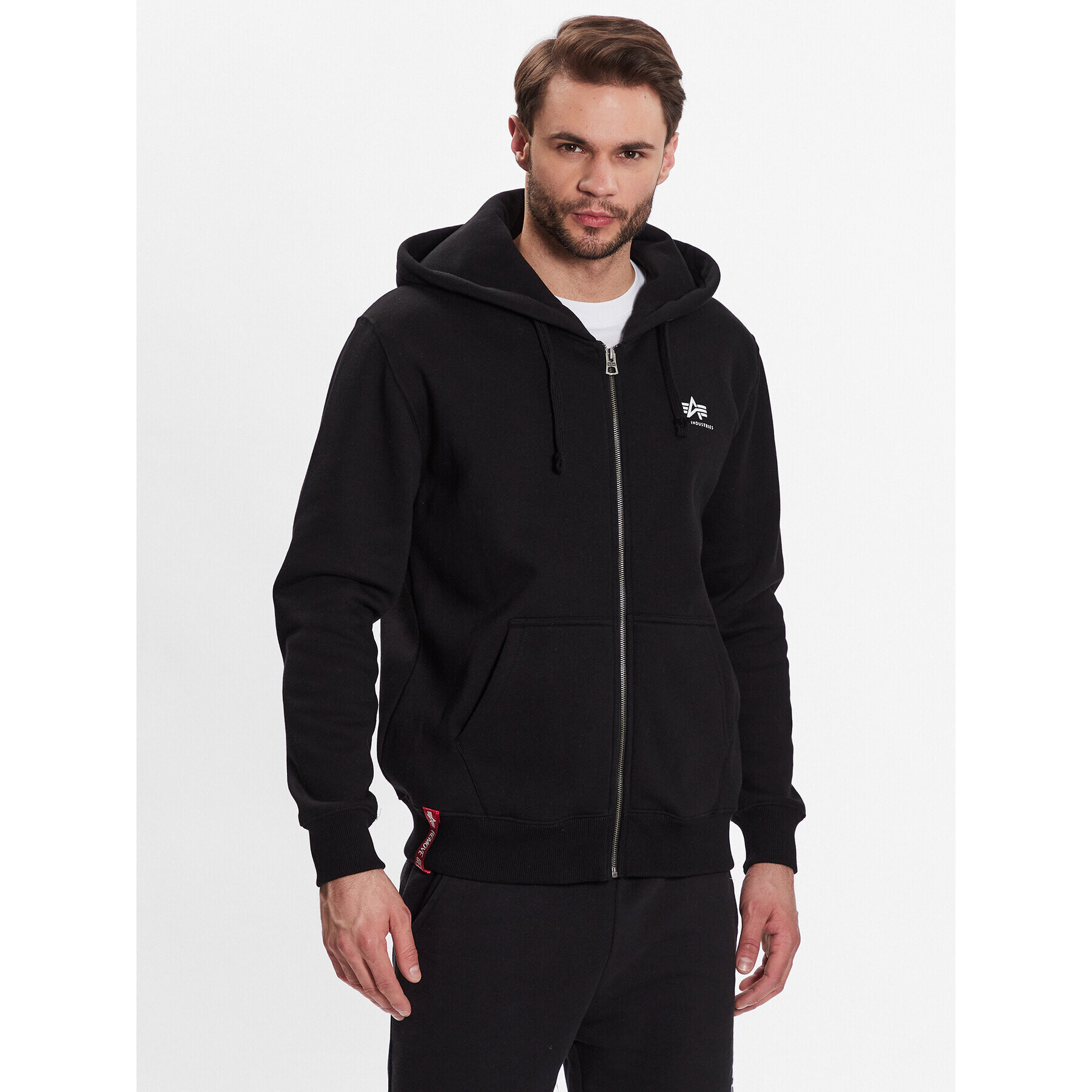 Alpha Industries Mikina Basic Zip 118342 Čierna Regular Fit - Pepit.sk