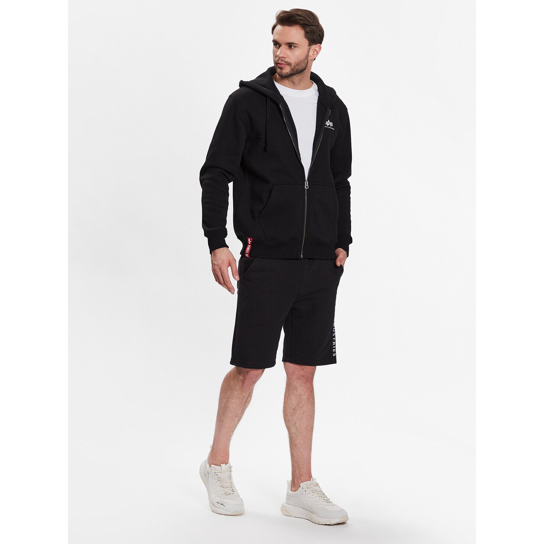 Alpha Industries Mikina Basic Zip 118342 Čierna Regular Fit - Pepit.sk