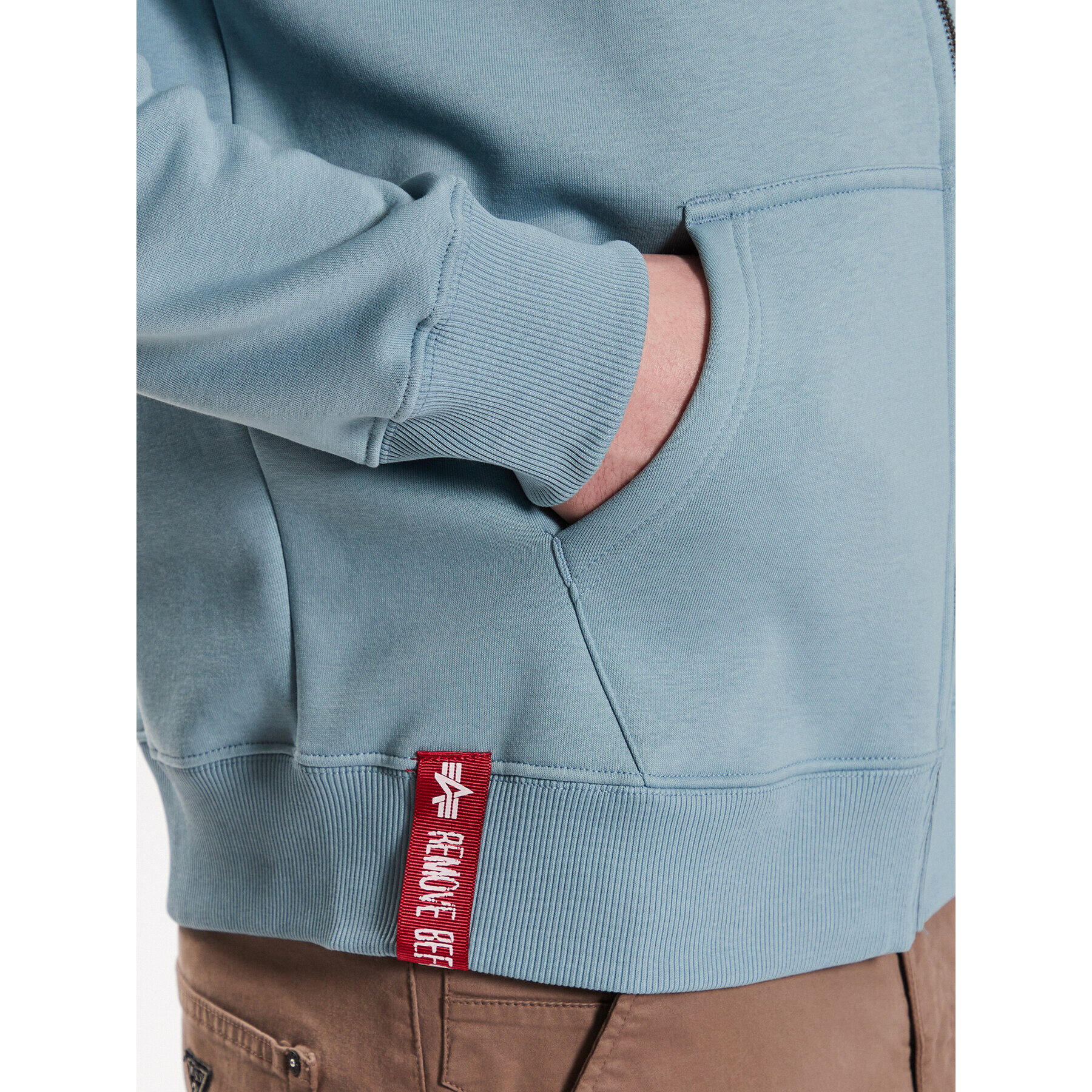 Alpha Industries Mikina Basic Zip 118342 Modrá Regular Fit - Pepit.sk