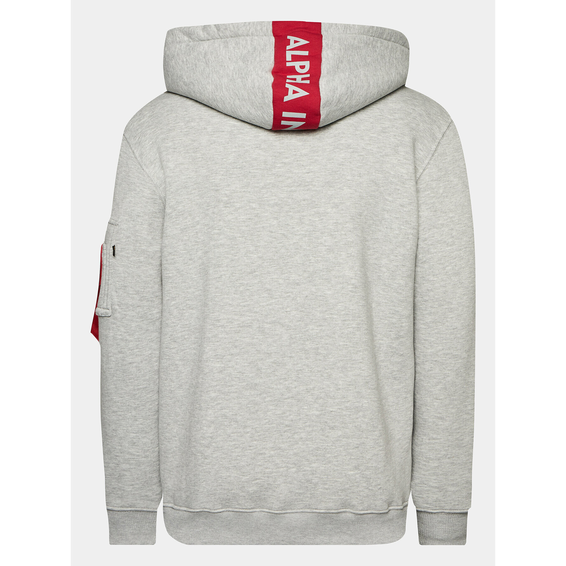 Alpha Industries Mikina Red Stripe 178314 Sivá Regular Fit - Pepit.sk