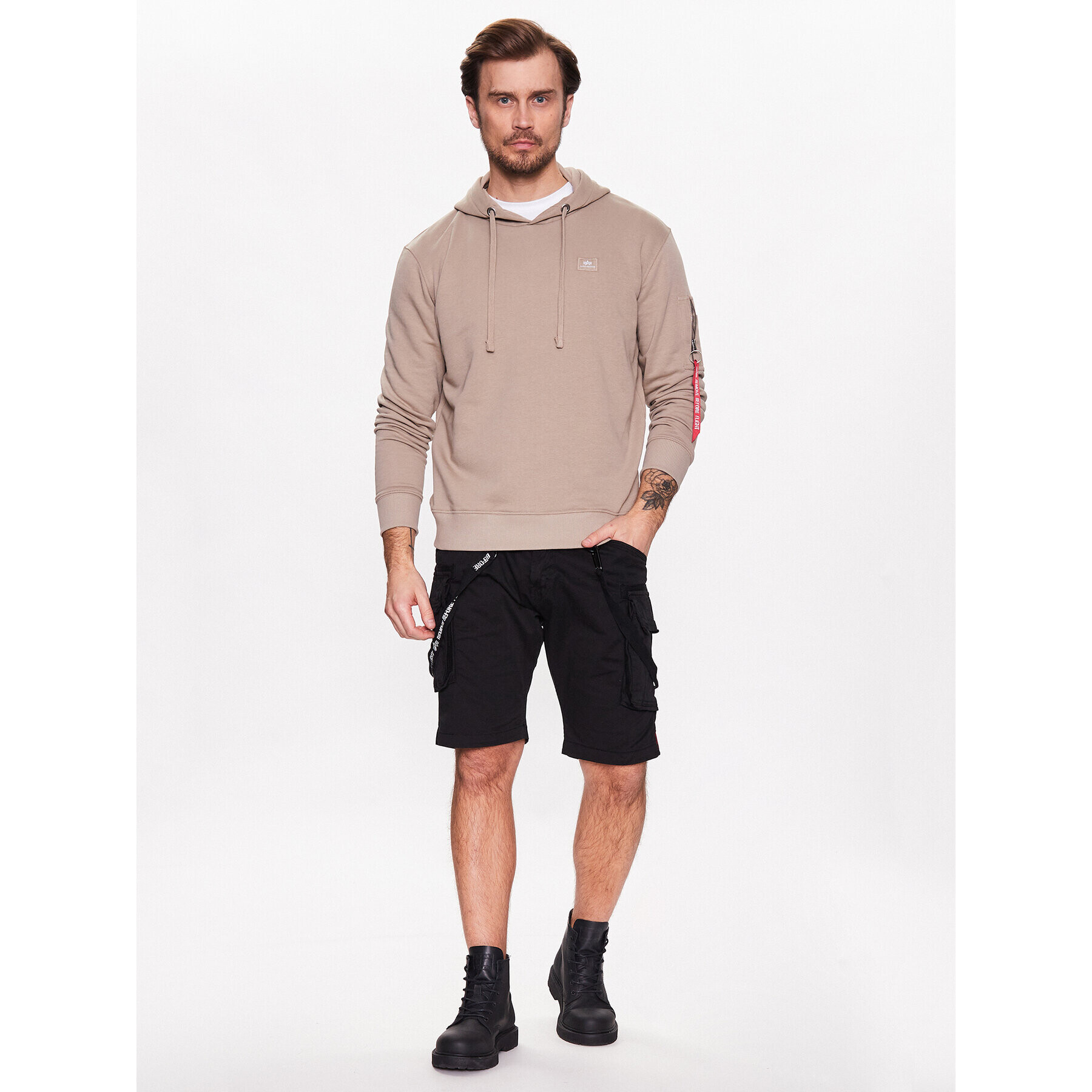 Alpha Industries Mikina X-Fit 158321 Béžová Regular Fit - Pepit.sk