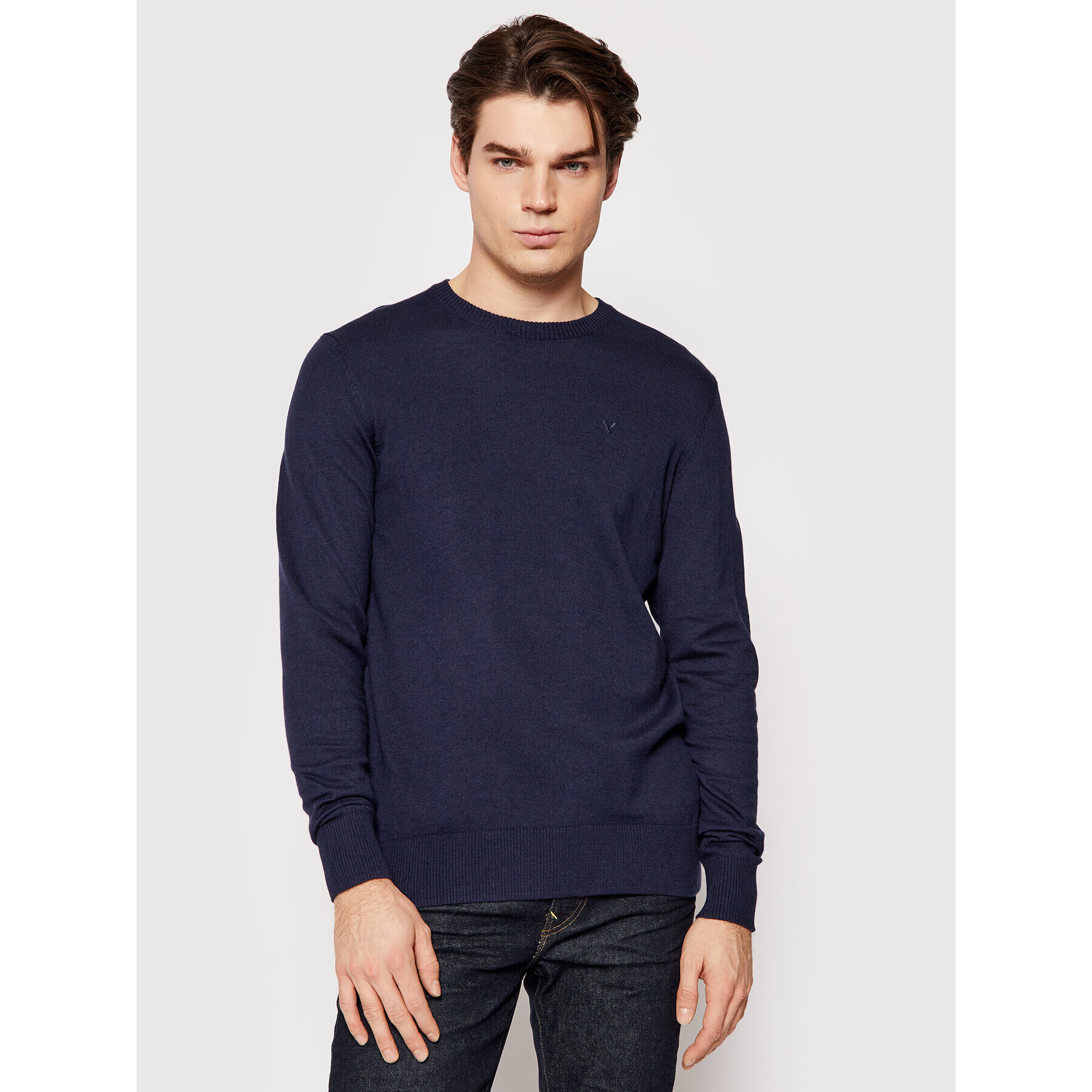 American Eagle Sveter 014-1142-1702 Tmavomodrá Standard Fit - Pepit.sk