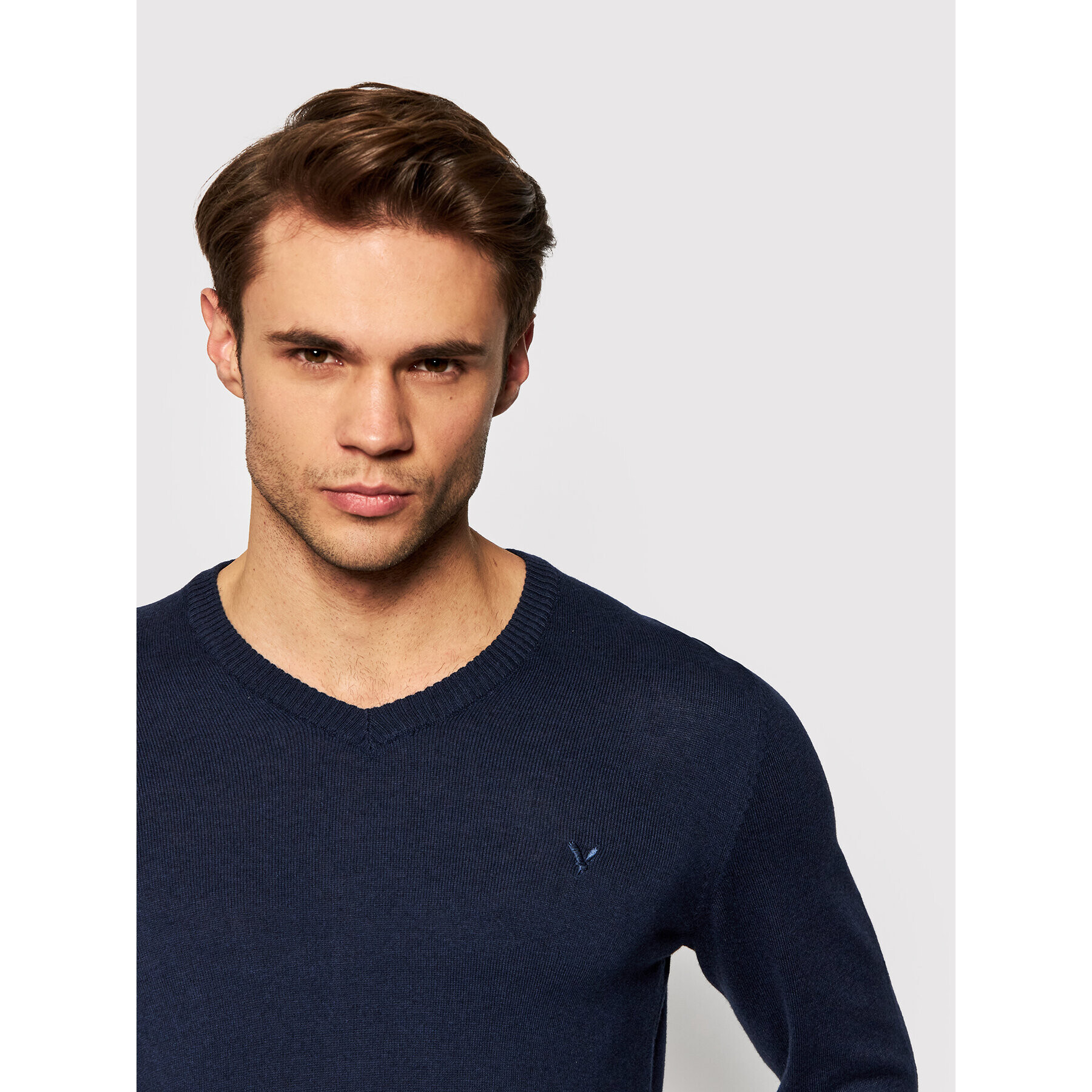 American Eagle Sveter 014-1144-1703 Tmavomodrá Regular Fit - Pepit.sk