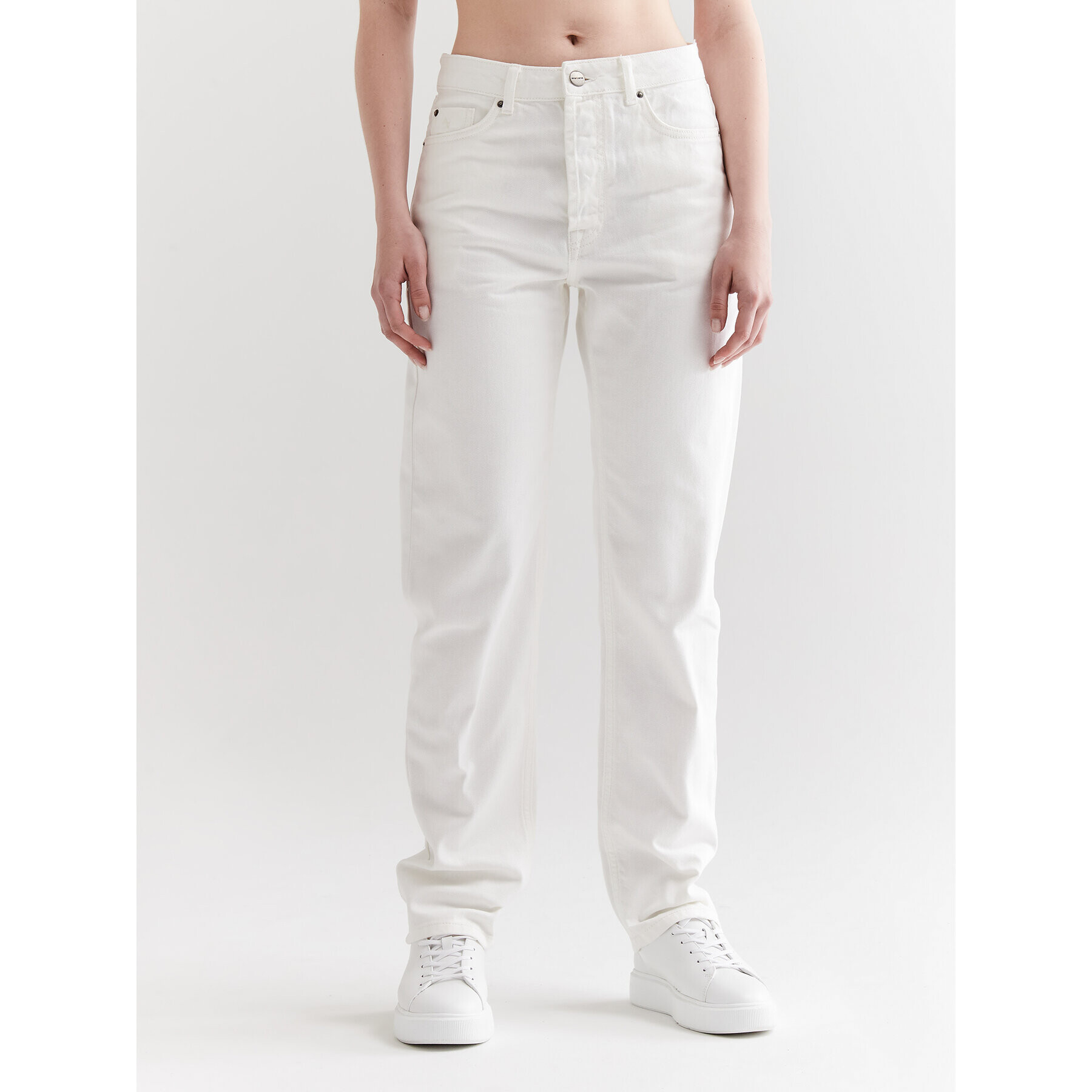 Americanos Džínsy Unisex Delaware Biela Straight Leg - Pepit.sk