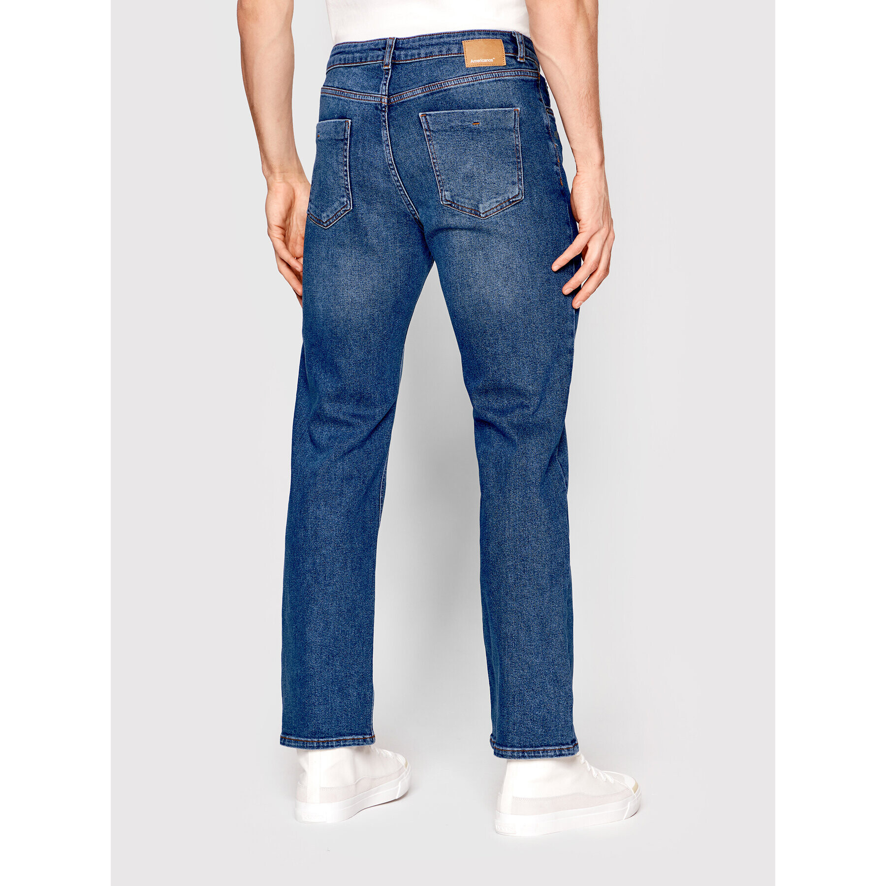 Americanos Džínsy Unisex Delaware Modrá Straight Leg - Pepit.sk