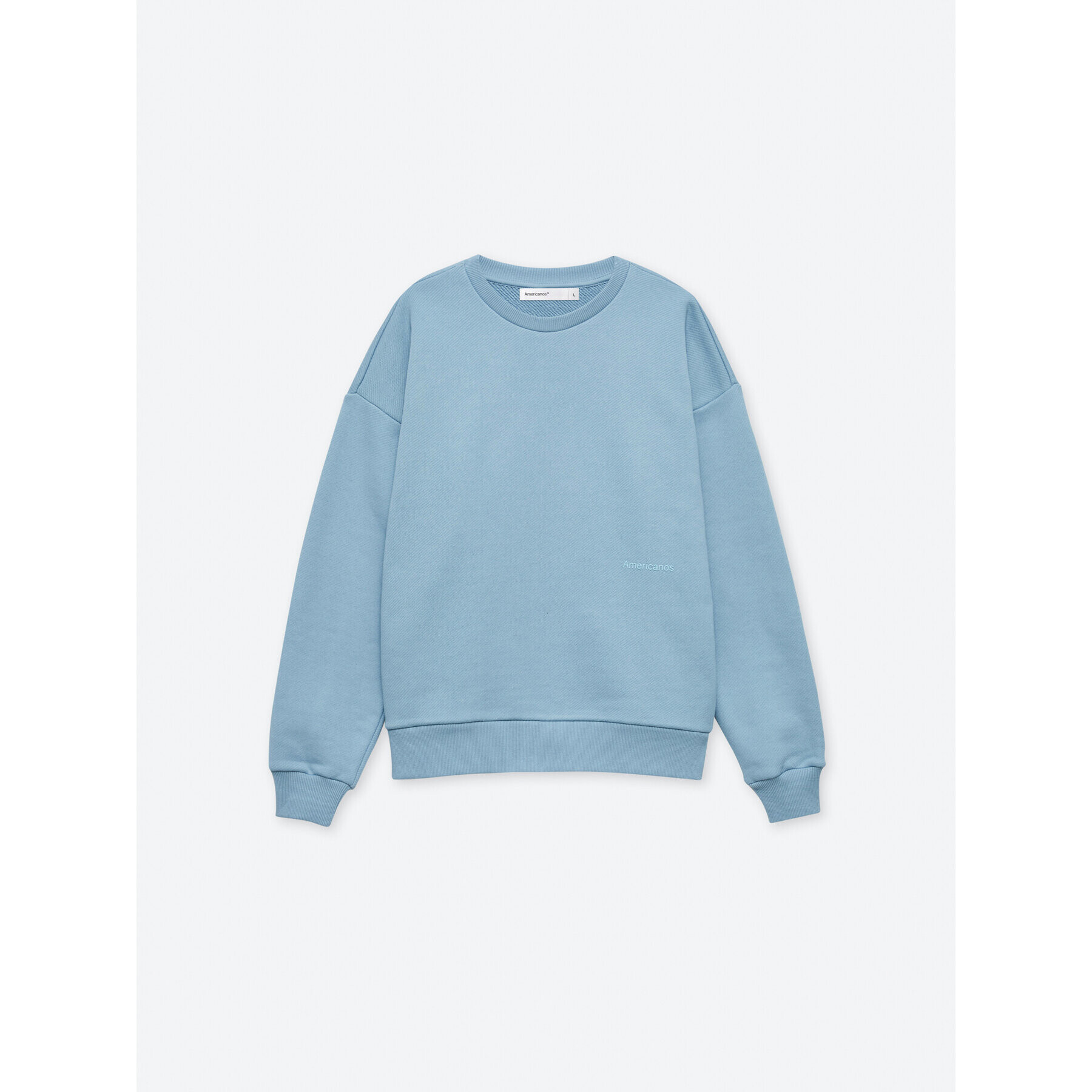 Americanos Mikina Unisex Portland Crewneck Modrá Relaxed Fit - Pepit.sk