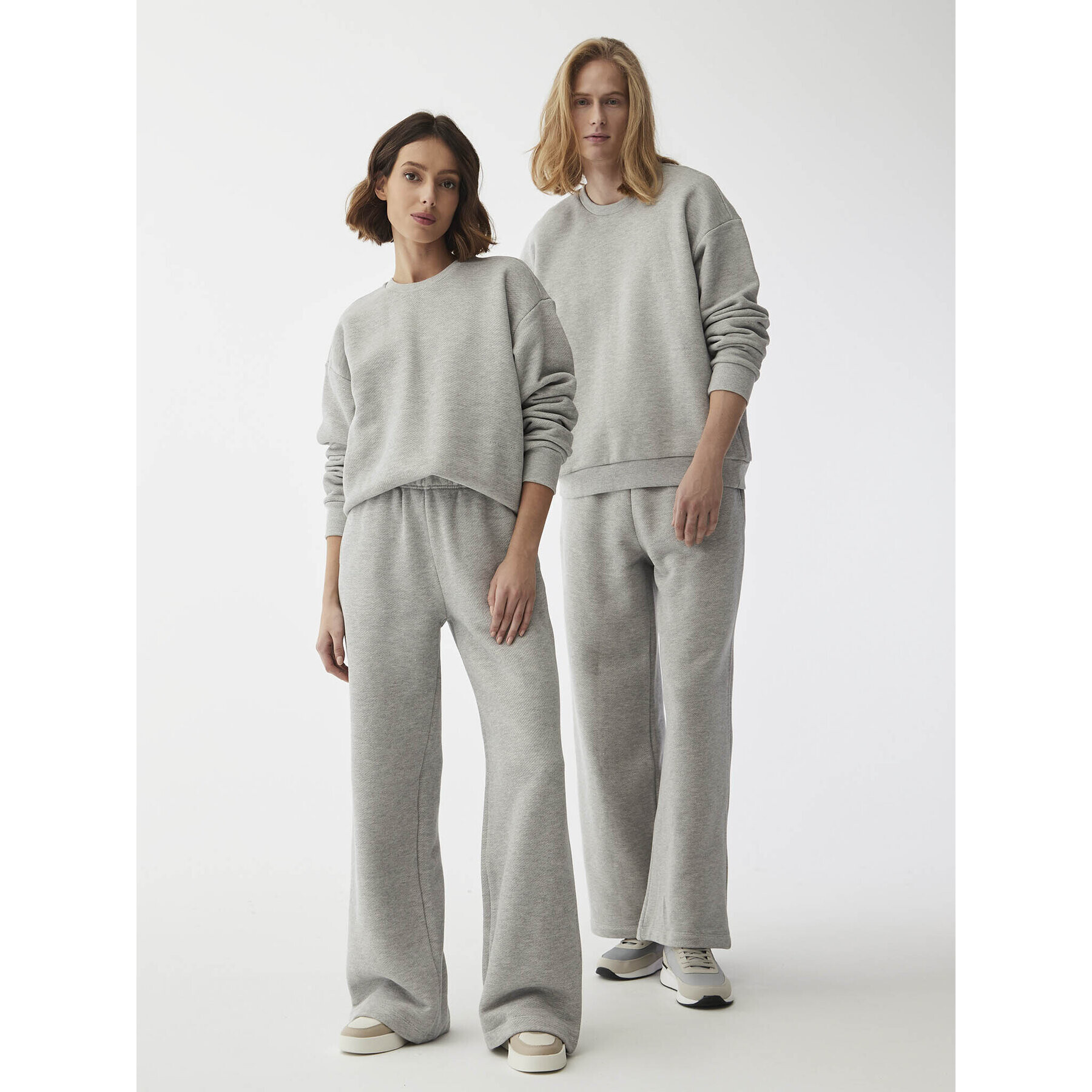 Americanos Mikina Unisex Portland Sivá Relaxed Fit - Pepit.sk