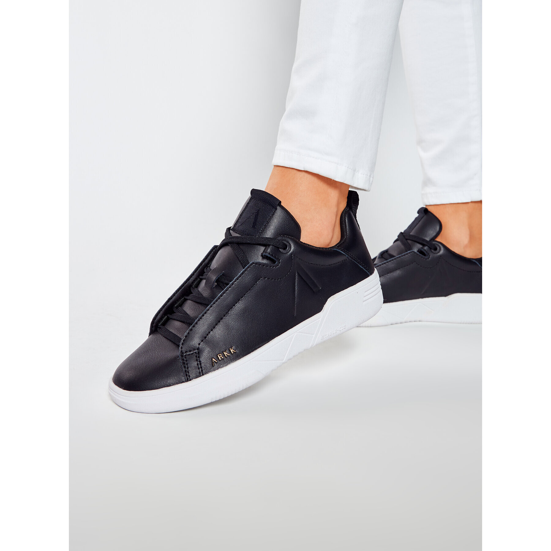 ARKK Copenhagen Sneakersy Uniklass Leather S-C18 IL4605-0099-W Čierna - Pepit.sk