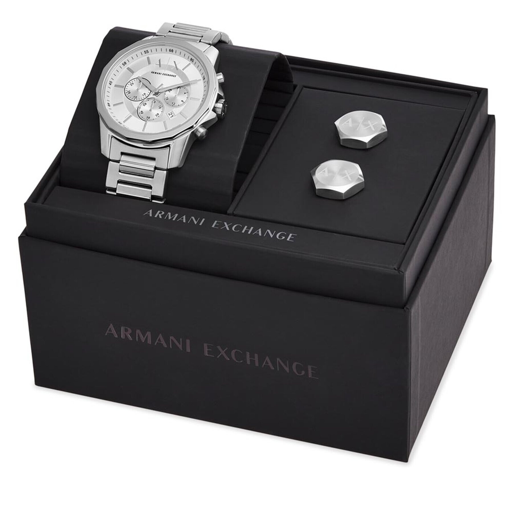 Armani Exchange Hodinky Banks Gift Set AX7141 Strieborná - Pepit.sk