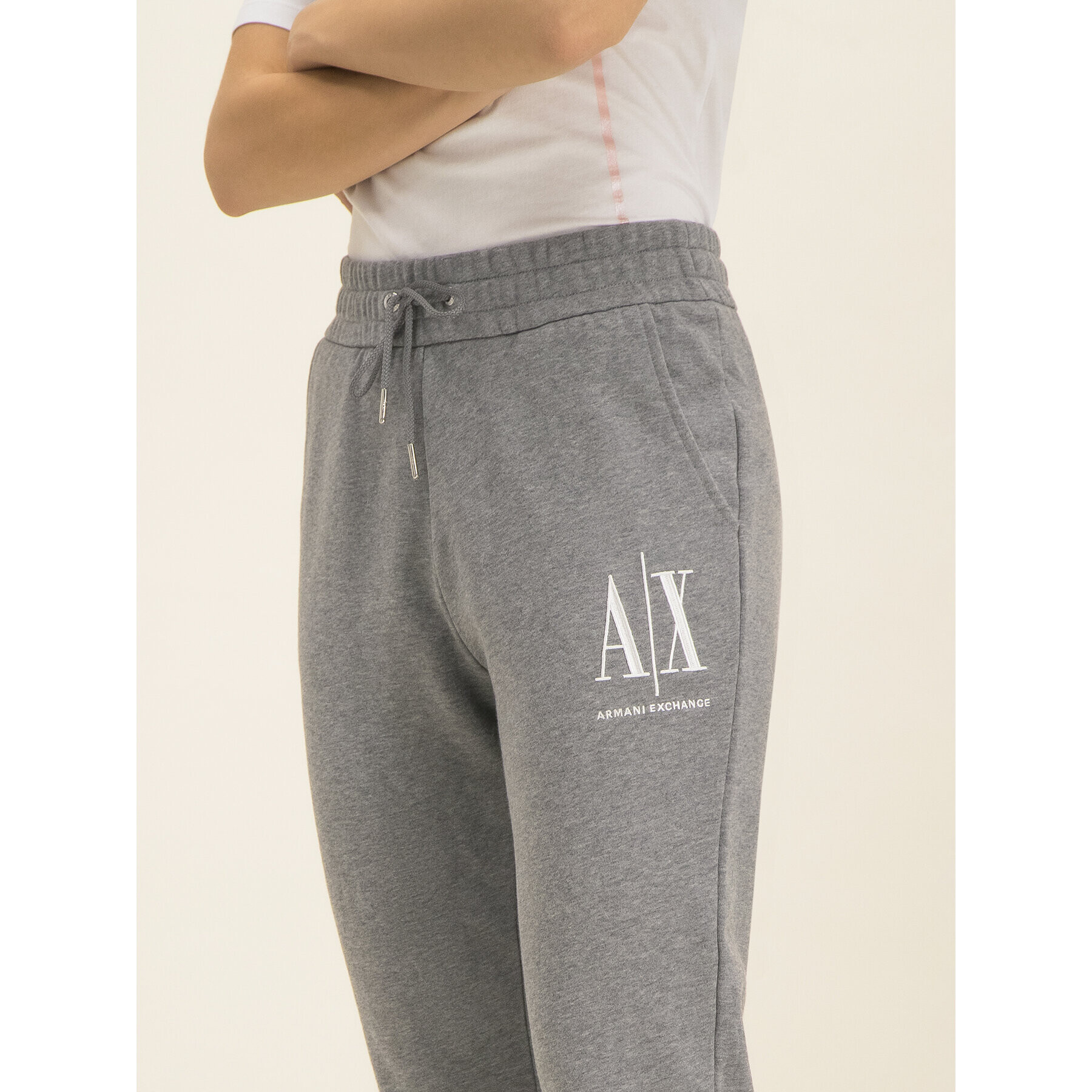 Armani Exchange Teplákové nohavice 8NYPCX YJ68Z 3930 Sivá Regular Fit - Pepit.sk