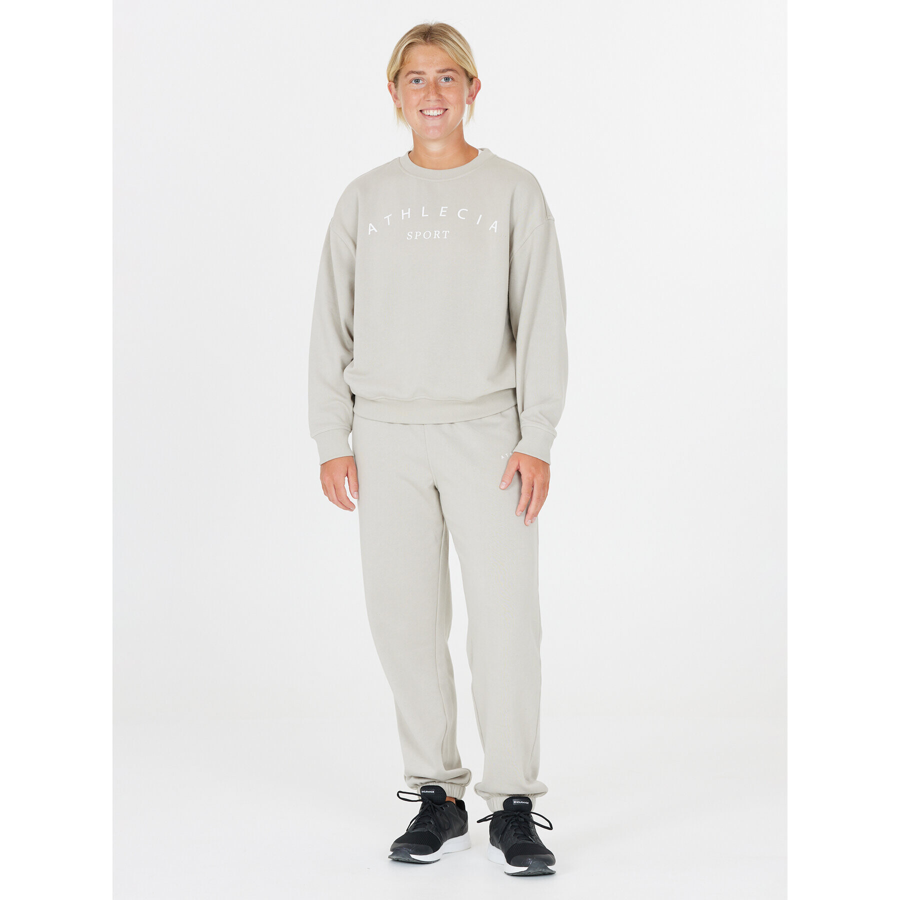 Athlecia Teplákové nohavice Asport W Pants EA233347 Béžová Regular Fit - Pepit.sk