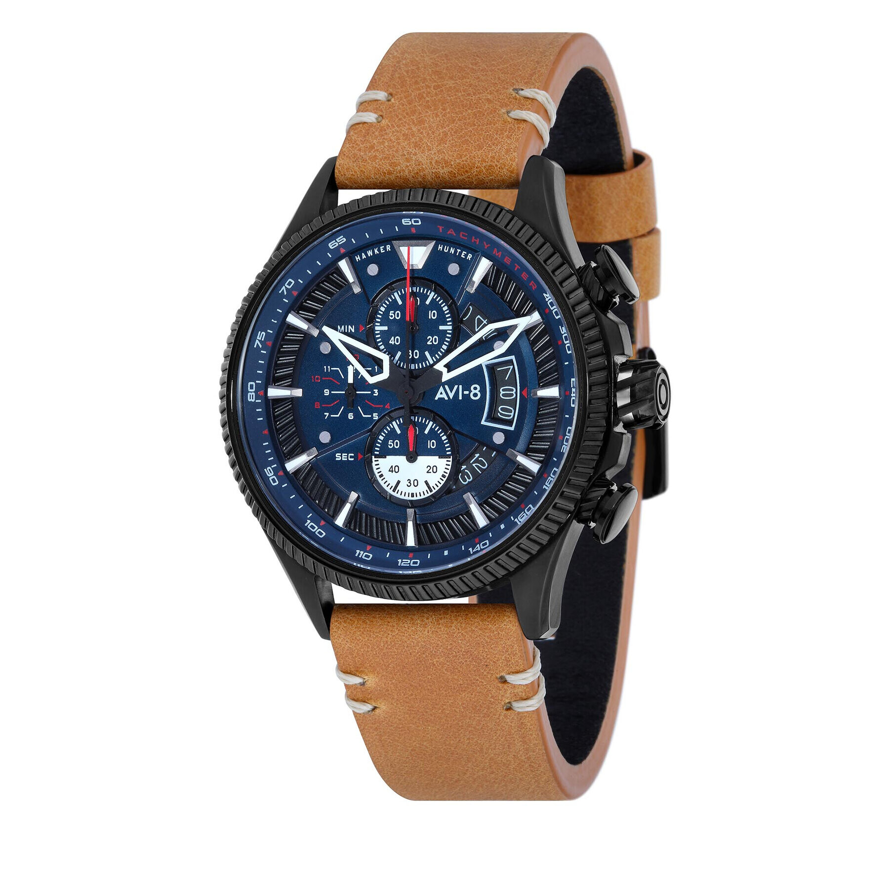 AVI-8 Hodinky Hawker Hunter Avon Chronograph AV-4064-01 Hnedá - Pepit.sk