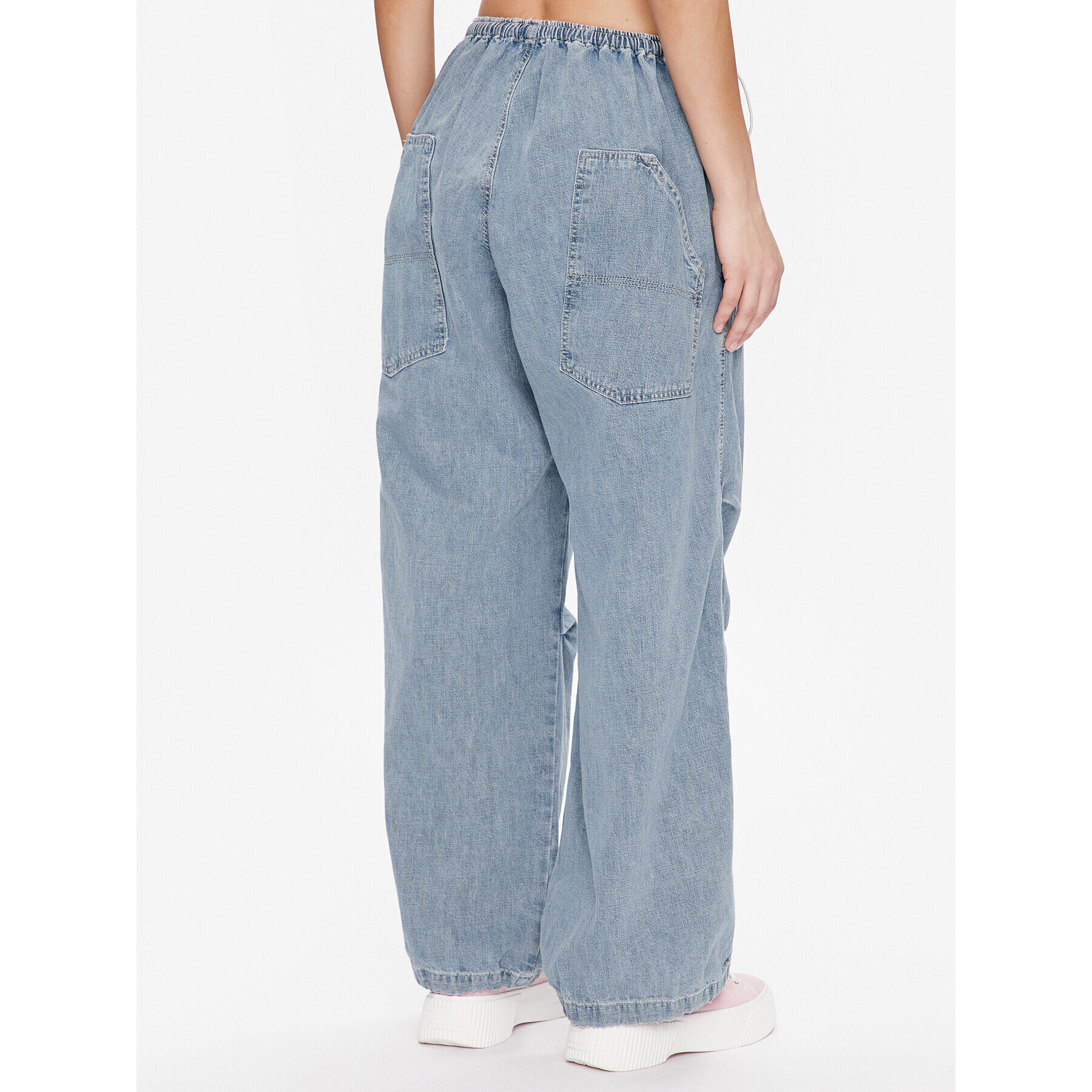 BDG Urban Outfitters Bavlnené nohavice BDG BAGGY CARGO BLEACH 76473677 Tmavomodrá Relaxed Fit - Pepit.sk