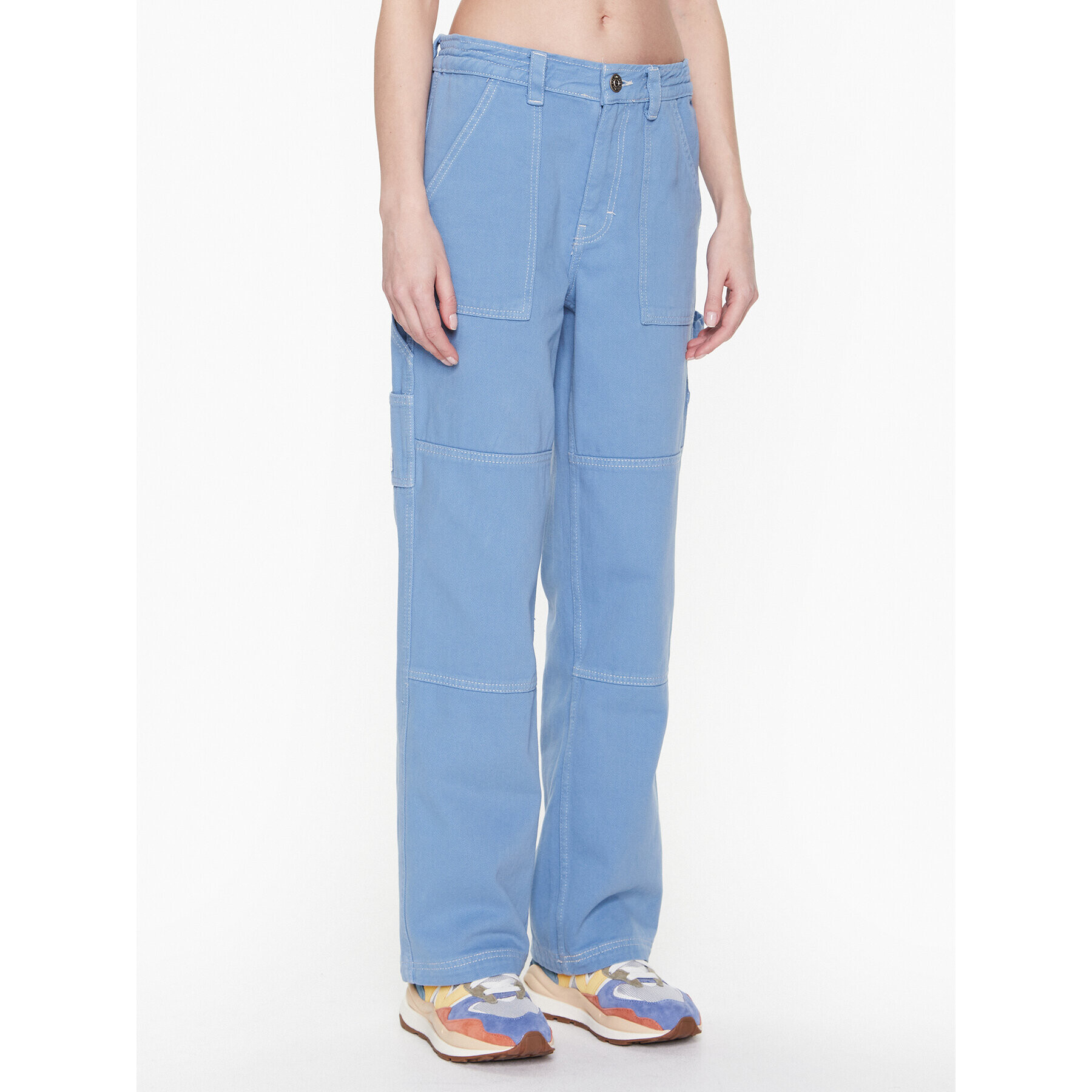 BDG Urban Outfitters Bavlnené nohavice BDG UTILITY SKATE BLUE 76474006 Modrá Relaxed Fit - Pepit.sk