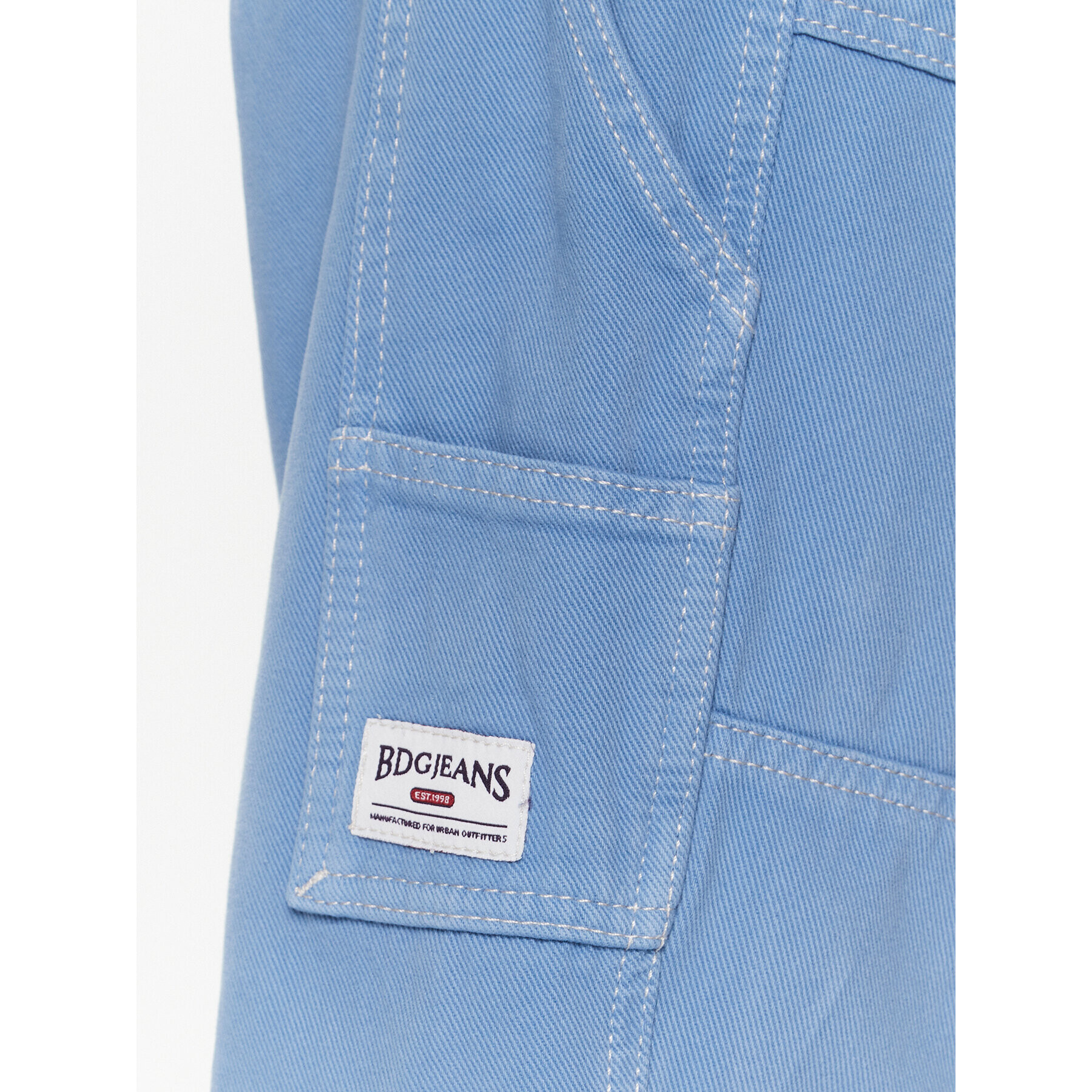 BDG Urban Outfitters Bavlnené nohavice BDG UTILITY SKATE BLUE 76474006 Modrá Relaxed Fit - Pepit.sk