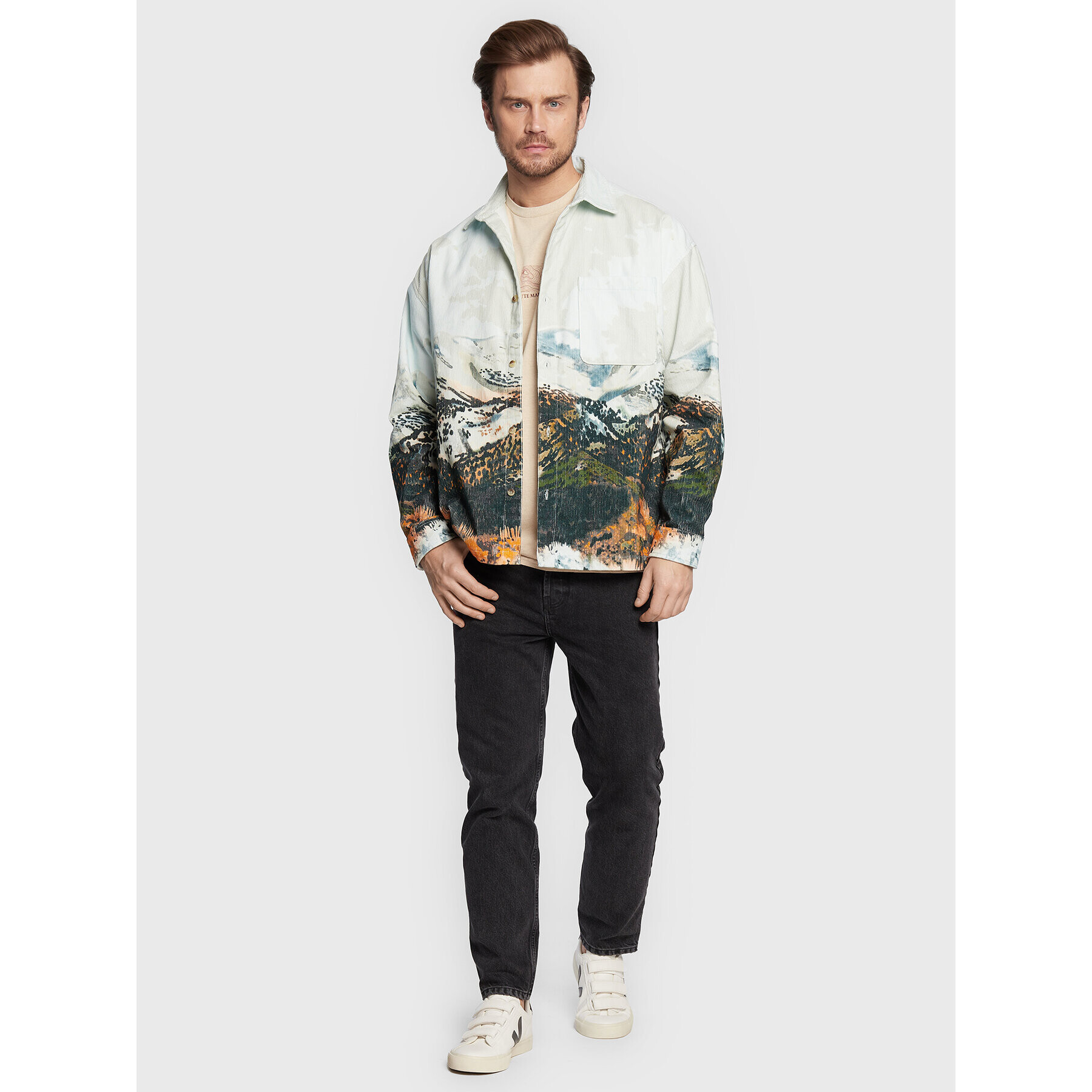 BDG Urban Outfitters Košeľa 76133735 Modrá Relaxed Fit - Pepit.sk