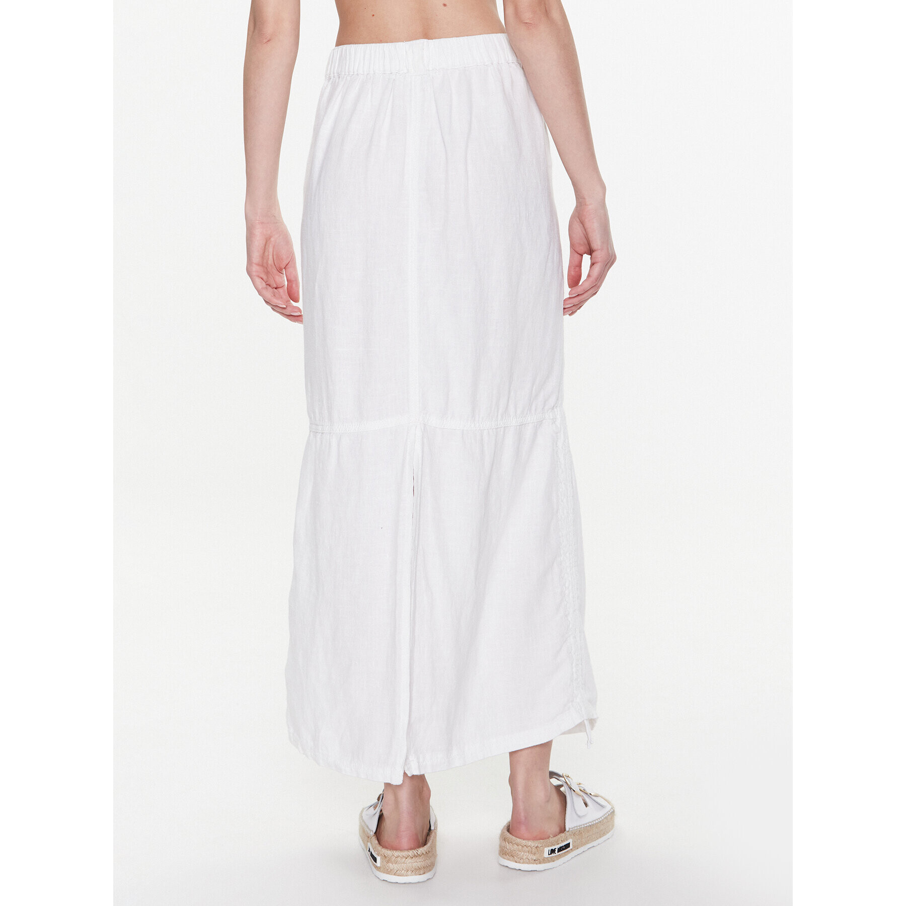 BDG Urban Outfitters Maxi sukňa BDG BAGGY LINEN SKIRT 76472083 Biela - Pepit.sk