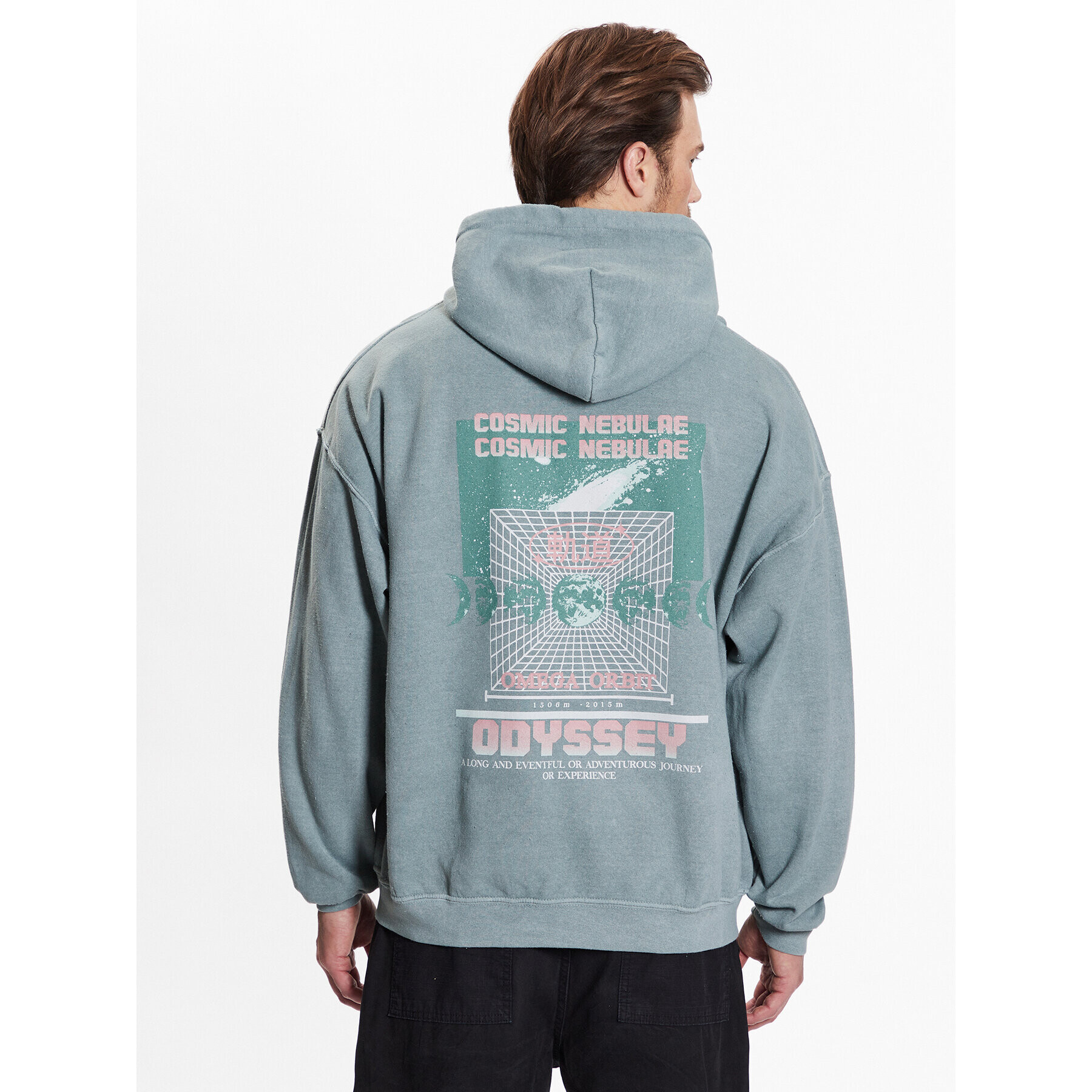 BDG Urban Outfitters Mikina BDG ODYSSEY HOODIE 76740091 Modrá Relaxed Fit - Pepit.sk