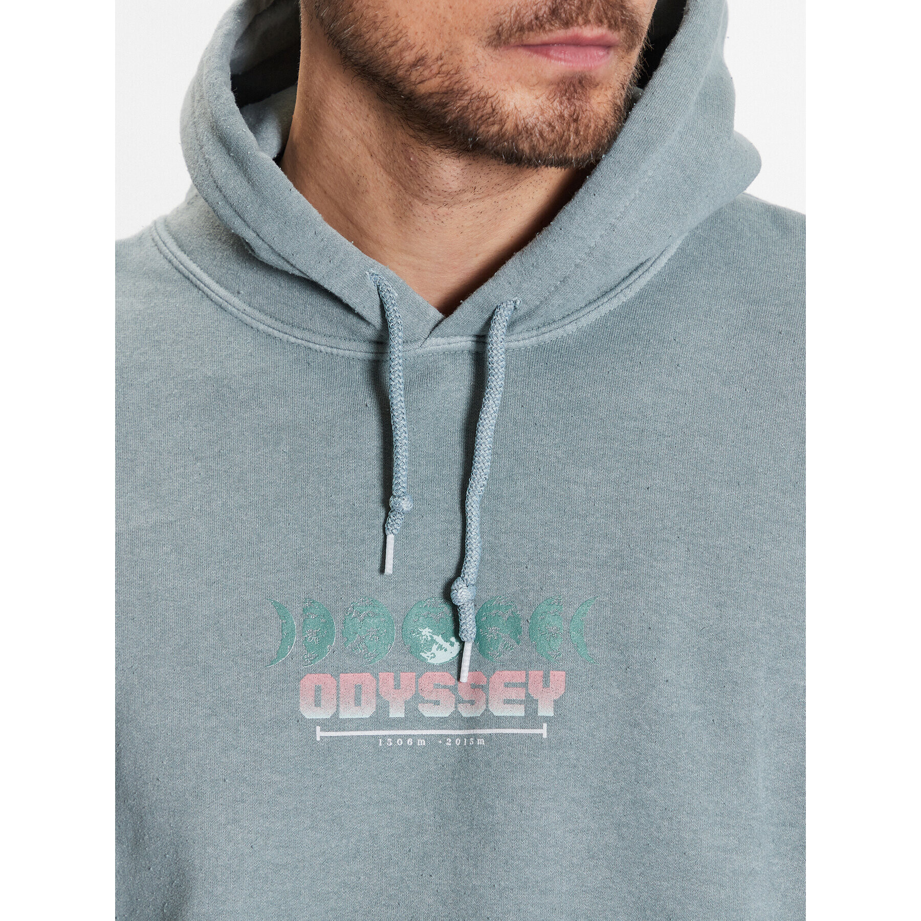 BDG Urban Outfitters Mikina BDG ODYSSEY HOODIE 76740091 Modrá Relaxed Fit - Pepit.sk