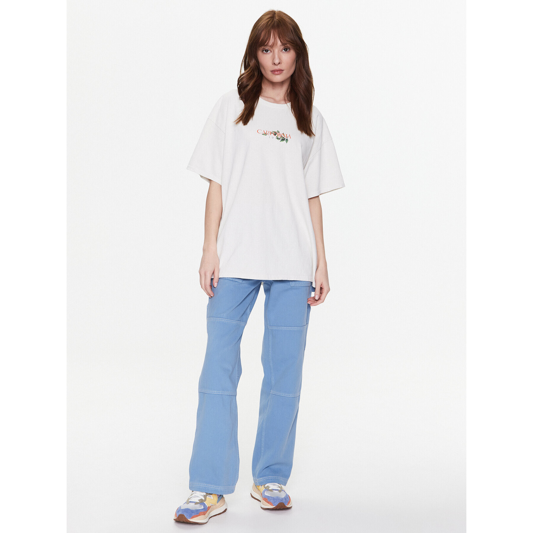 BDG Urban Outfitters Tričko BDG CALIFORNIA ORANGE T 76488816 Biela Oversize - Pepit.sk