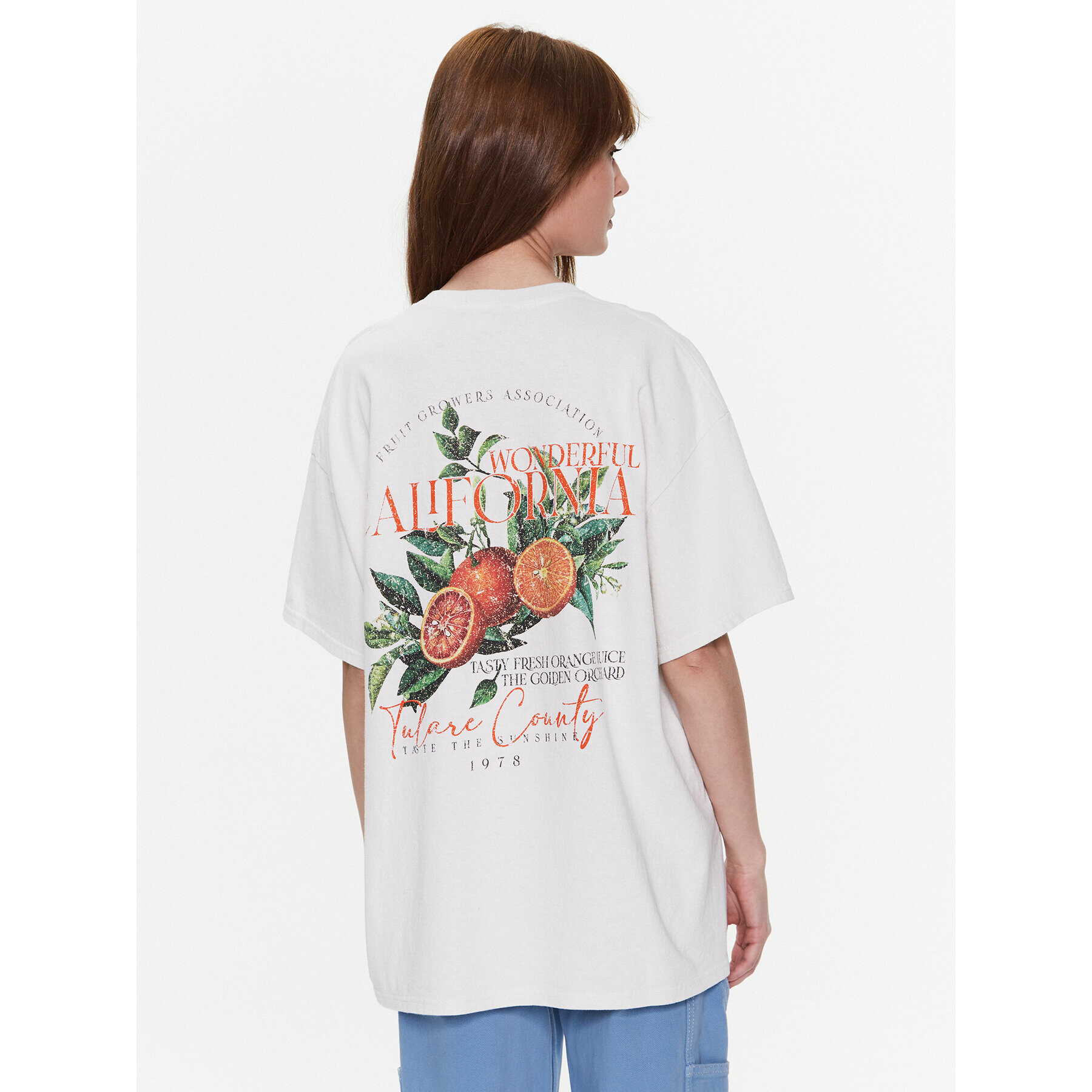 BDG Urban Outfitters Tričko BDG CALIFORNIA ORANGE T 76488816 Biela Oversize - Pepit.sk