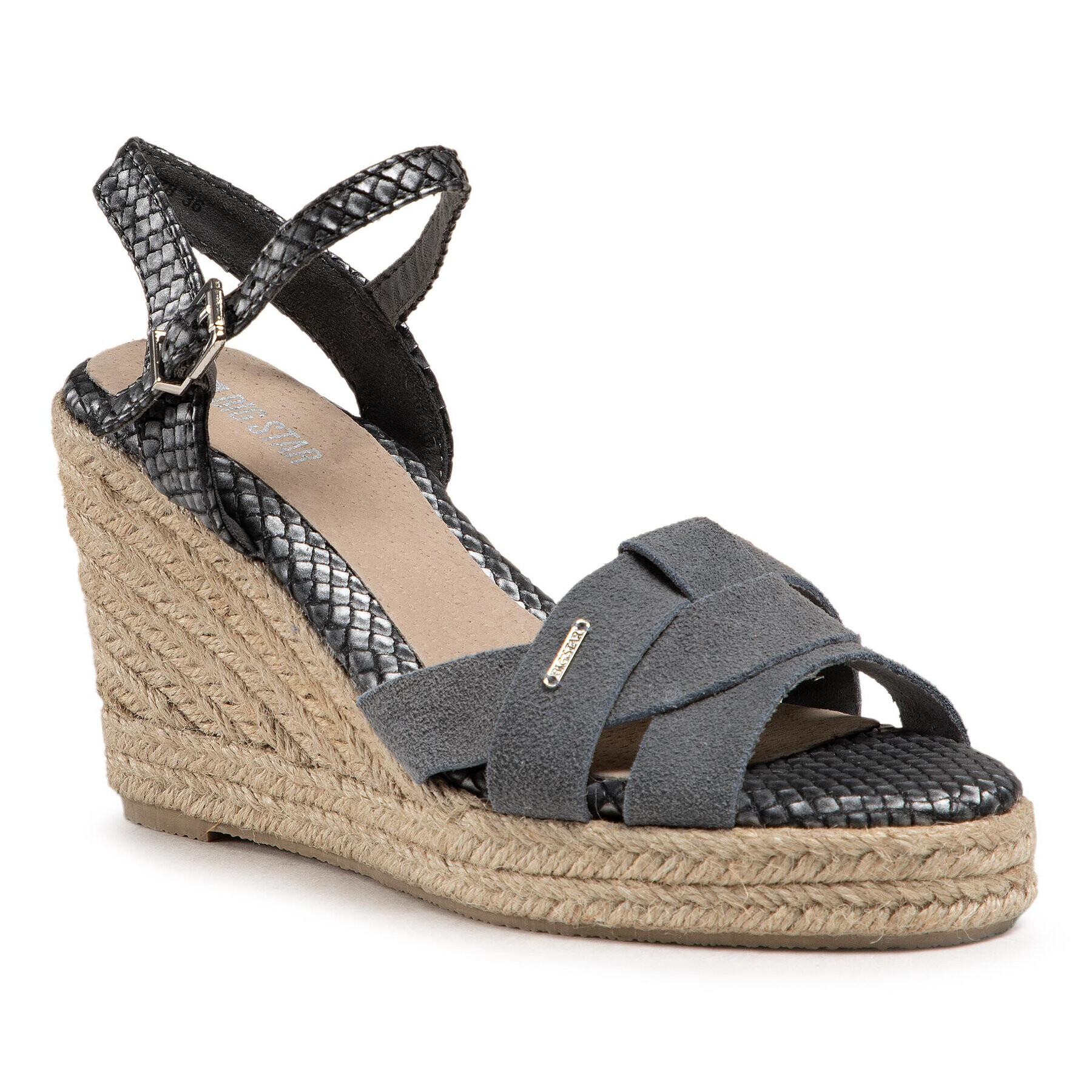 Big Star Shoes BIG STAR Espadrilky HH274378 Sivá - Pepit.sk