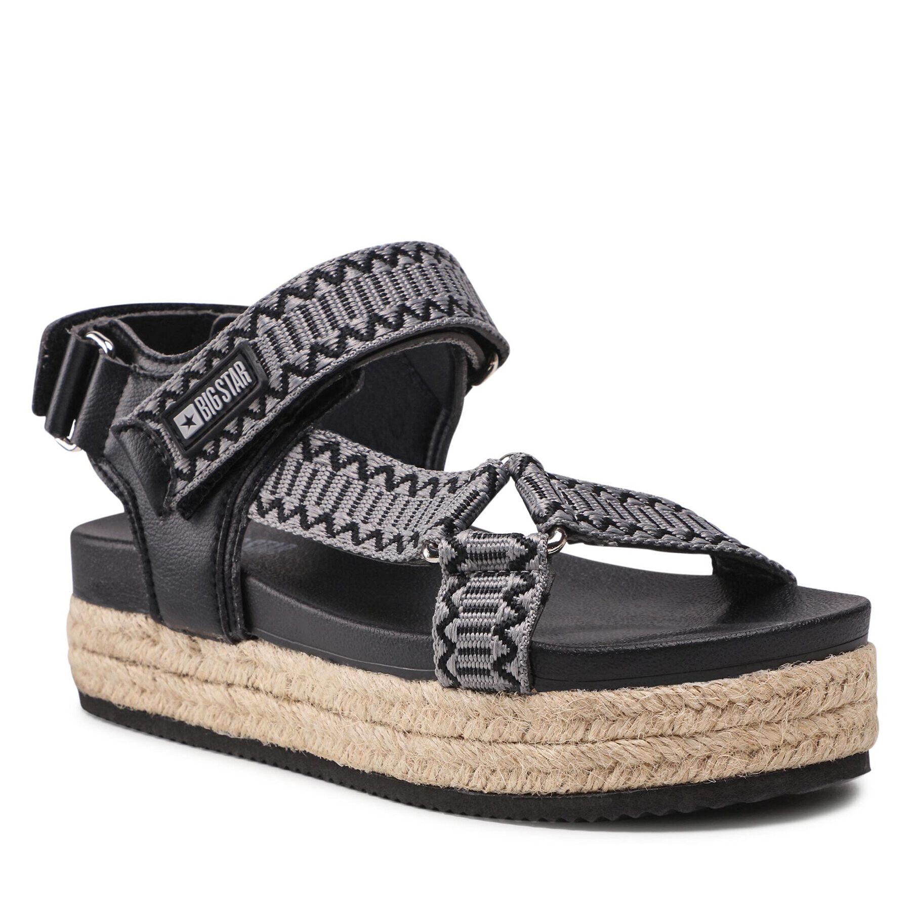 Big Star Shoes BIG STAR Espadrilky JJ274940 Čierna - Pepit.sk