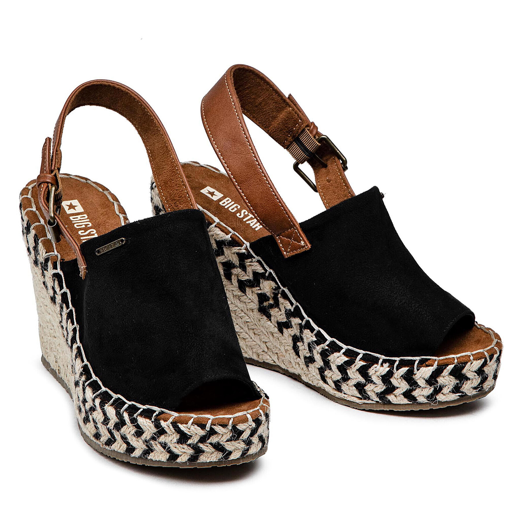 Big Star Shoes Espadrilky FF274979 Čierna - Pepit.sk