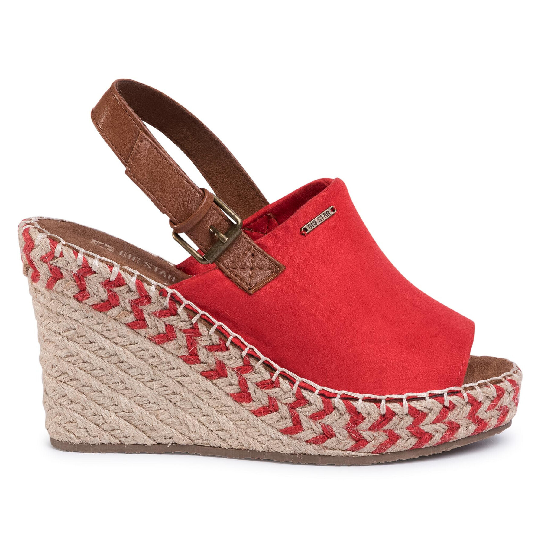 Big Star Shoes Espadrilky FF274981 Červená - Pepit.sk